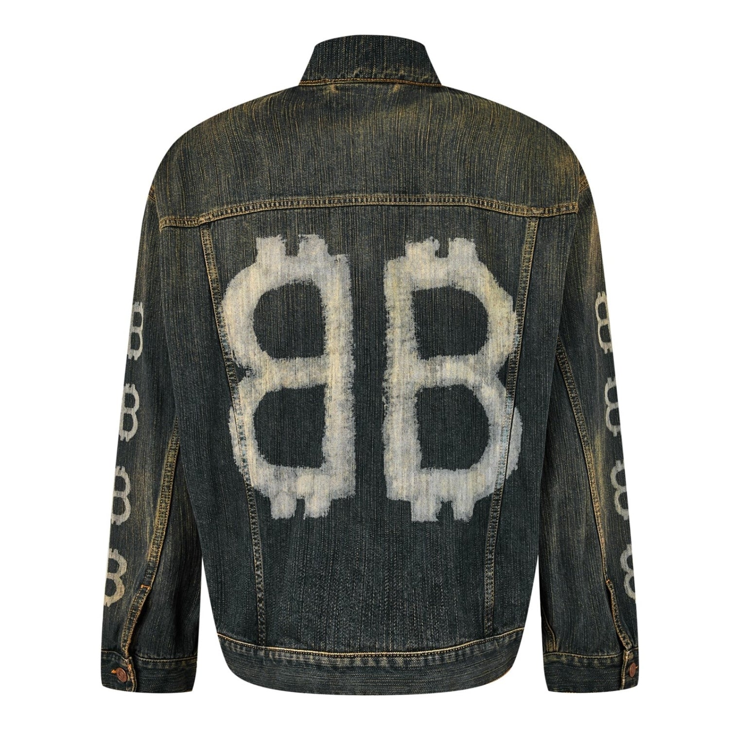 LUXURY HUB BALENCIAGA BAL CRYPTO DENIM JACKET
