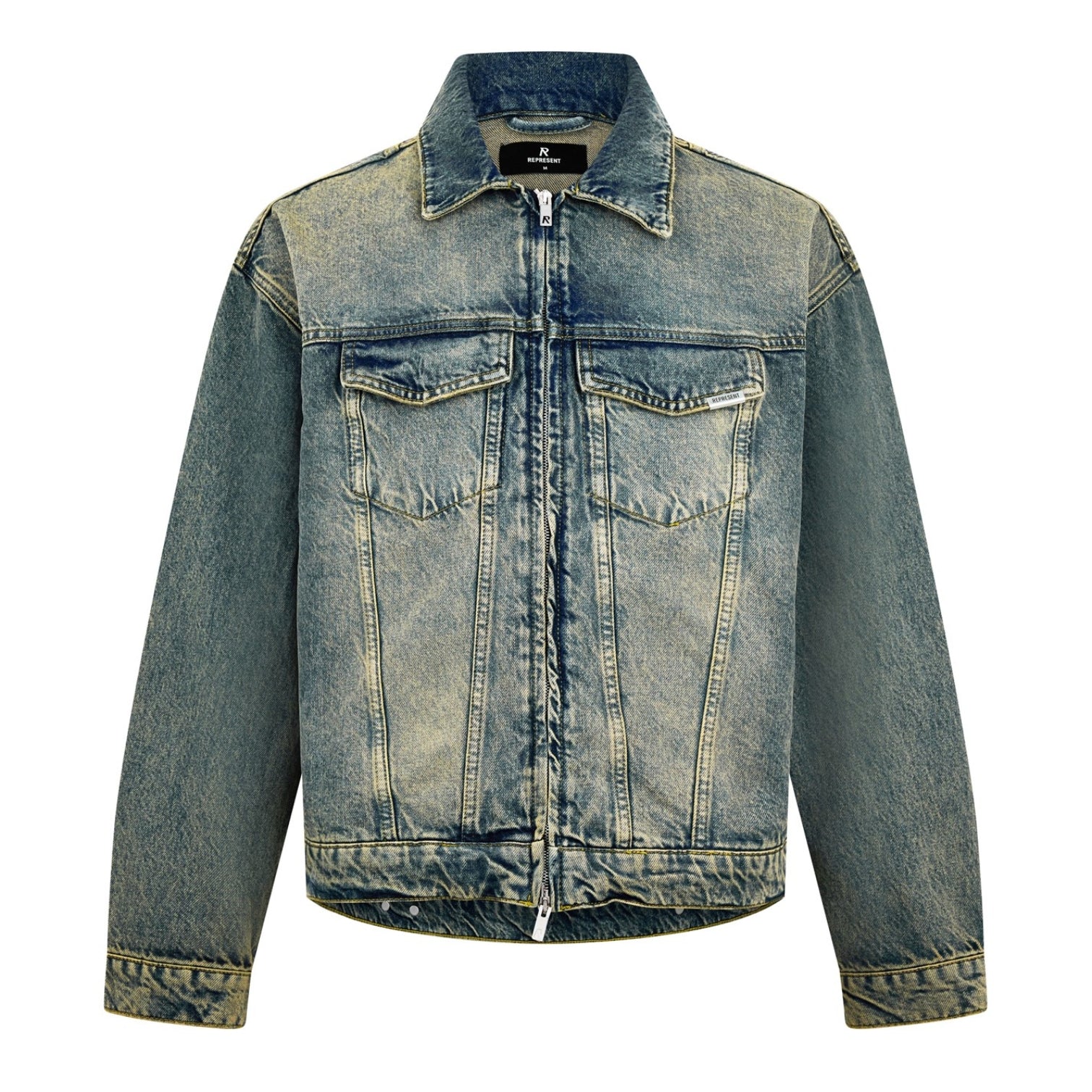LUXURY HUB REPRESENT REPRESENT ZIP DENIM JACKET