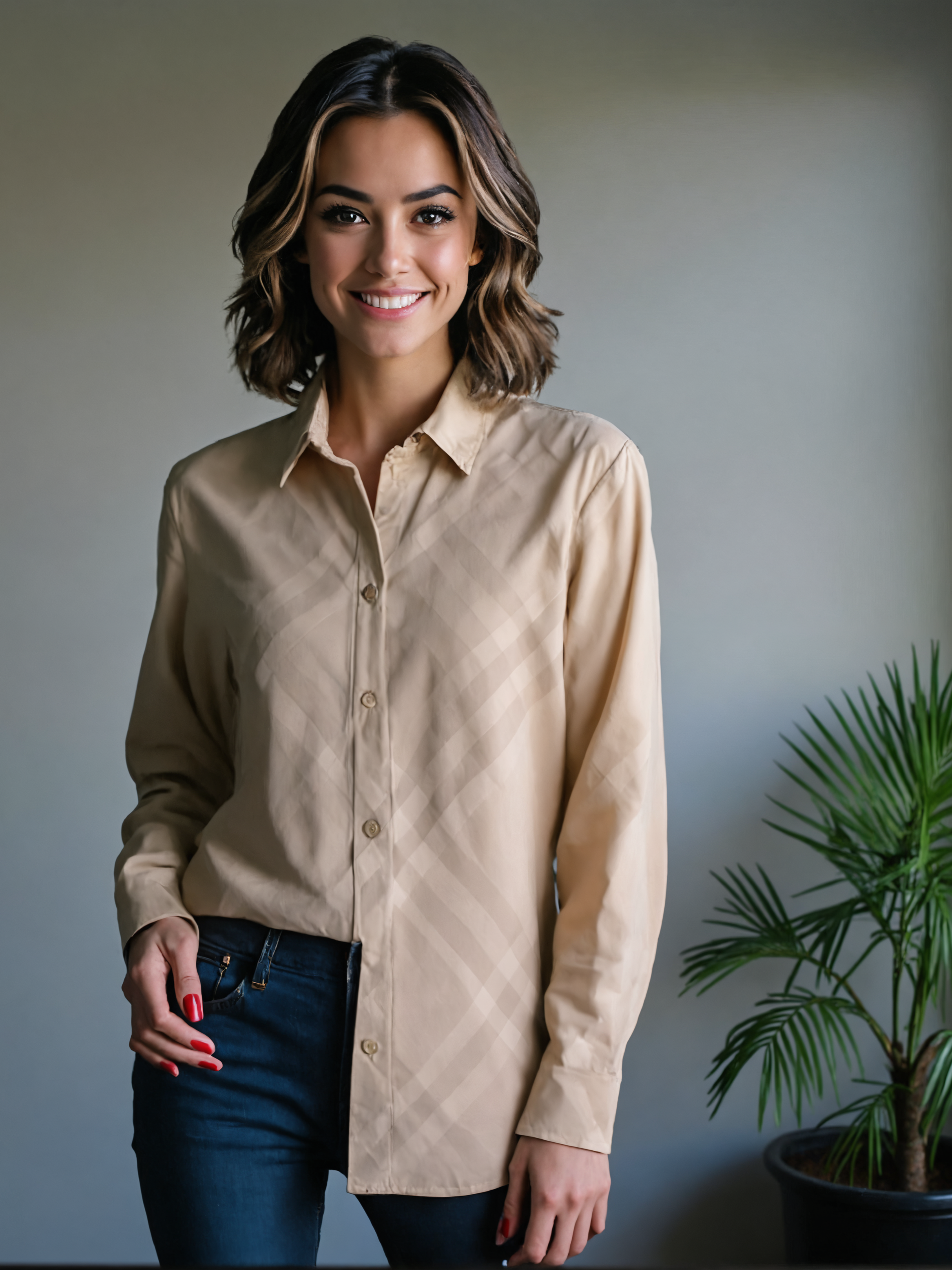LUXURY HUB BURBERRY CHECK SHIRT