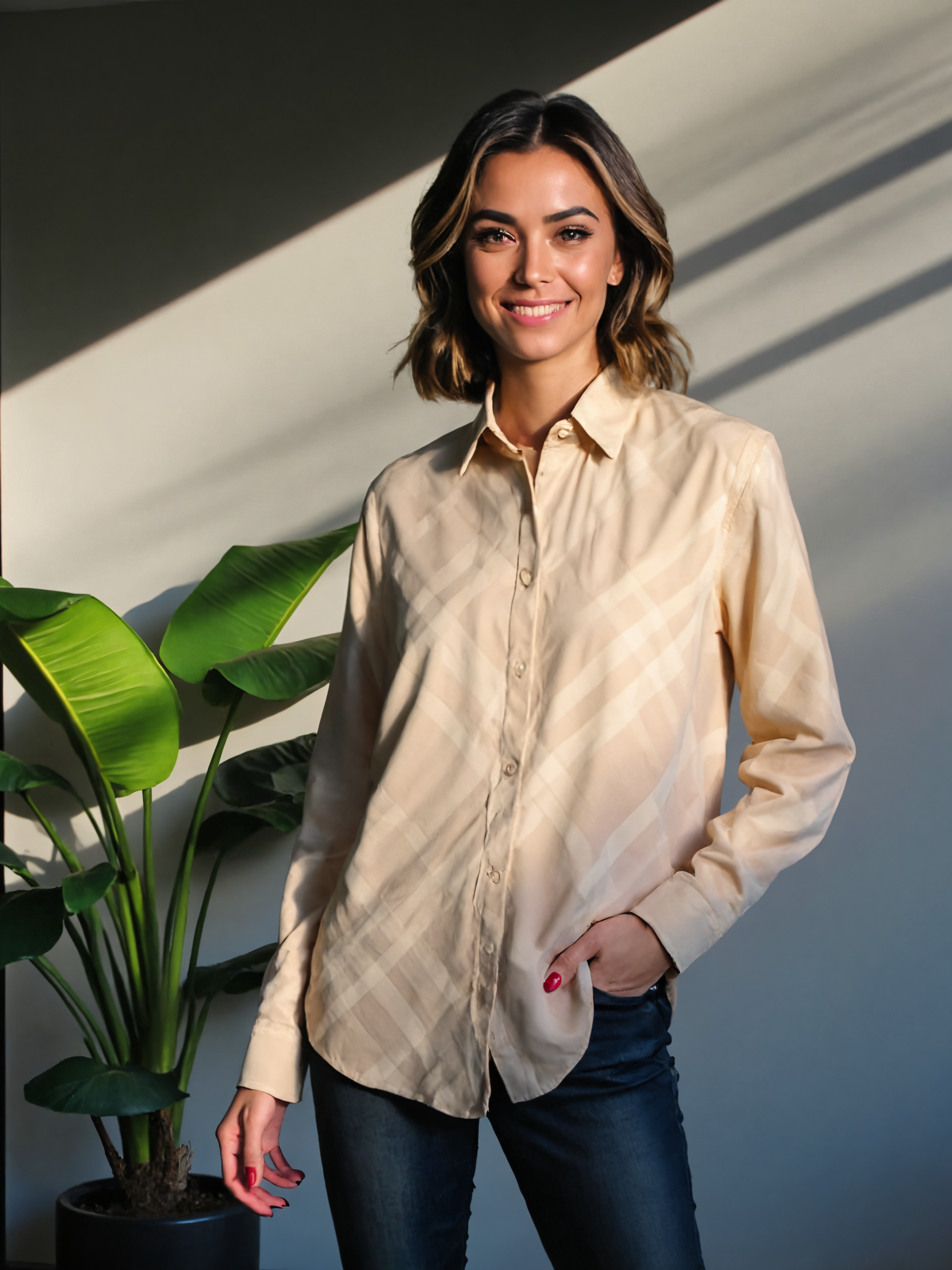 LUXURY HUB BURBERRY CHECK SHIRT