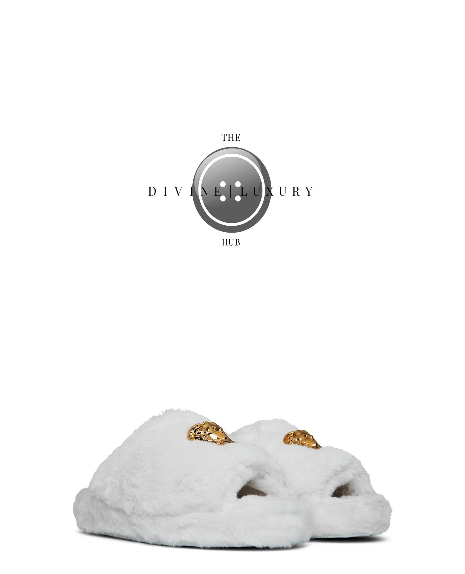 LUXURY HUB VERSACE HOME LOGOMANIA SLIPPERS