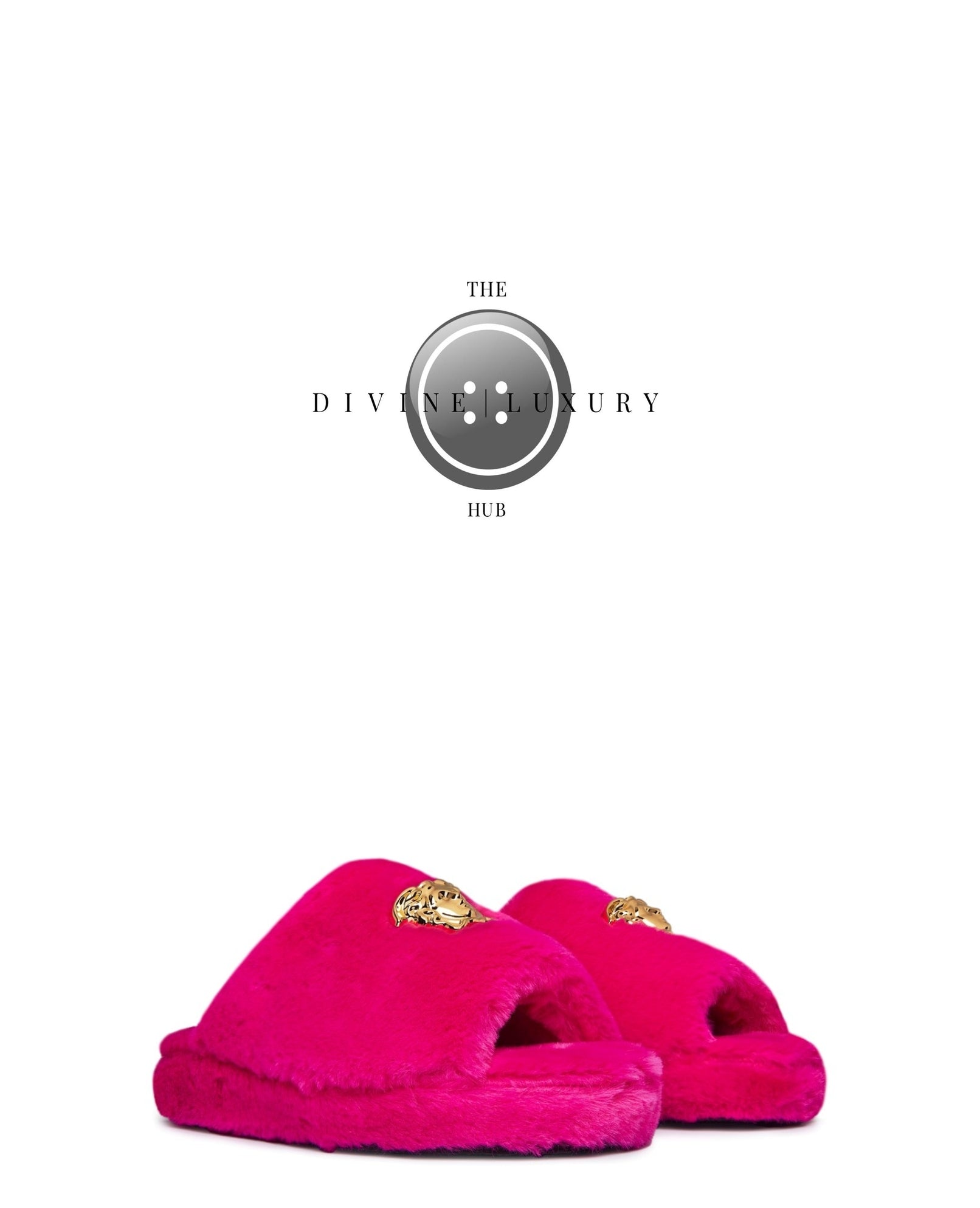 LUXURY HUB VERSACE HOME LOGOMANIA SLIPPERS