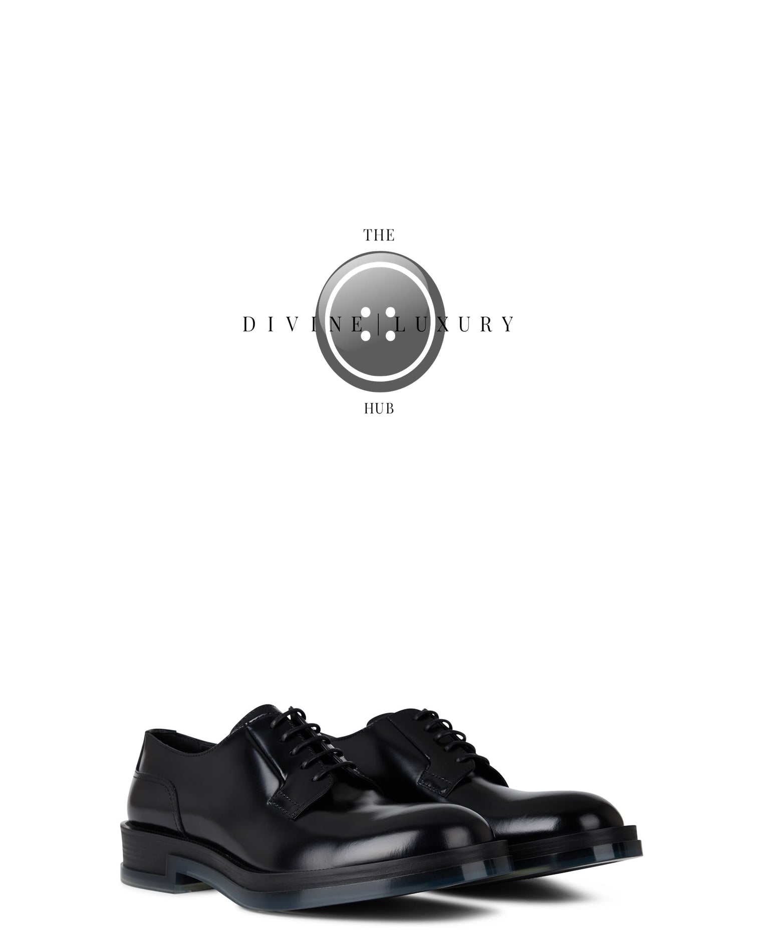 LUXURY HUB ALEXANDER MCQUEEN CLEAR DERBY SHOES