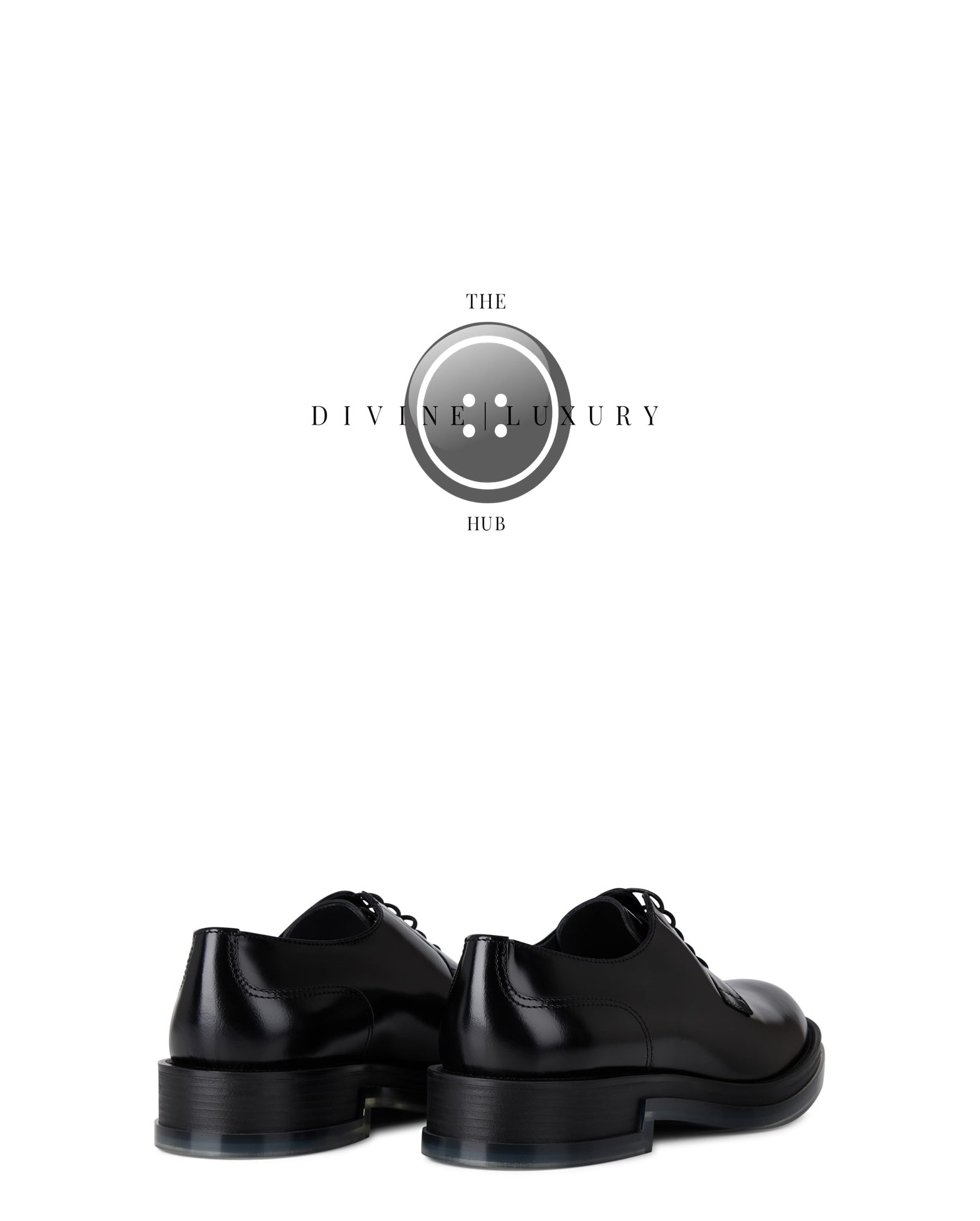 LUXURY HUB ALEXANDER MCQUEEN CLEAR DERBY SHOES