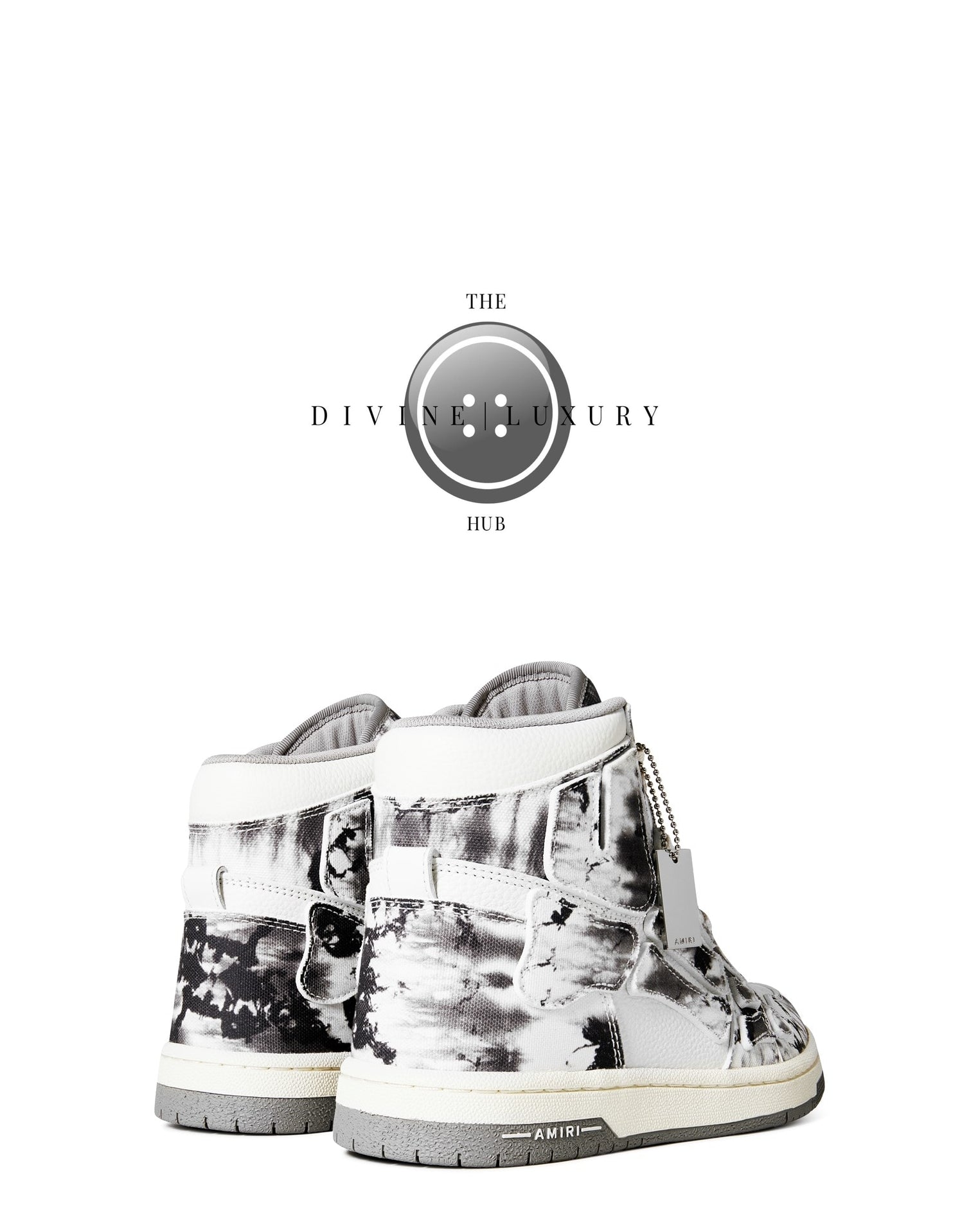 LUXURY HUB AMIRI SKELETON HIGH TOP TRAINERS