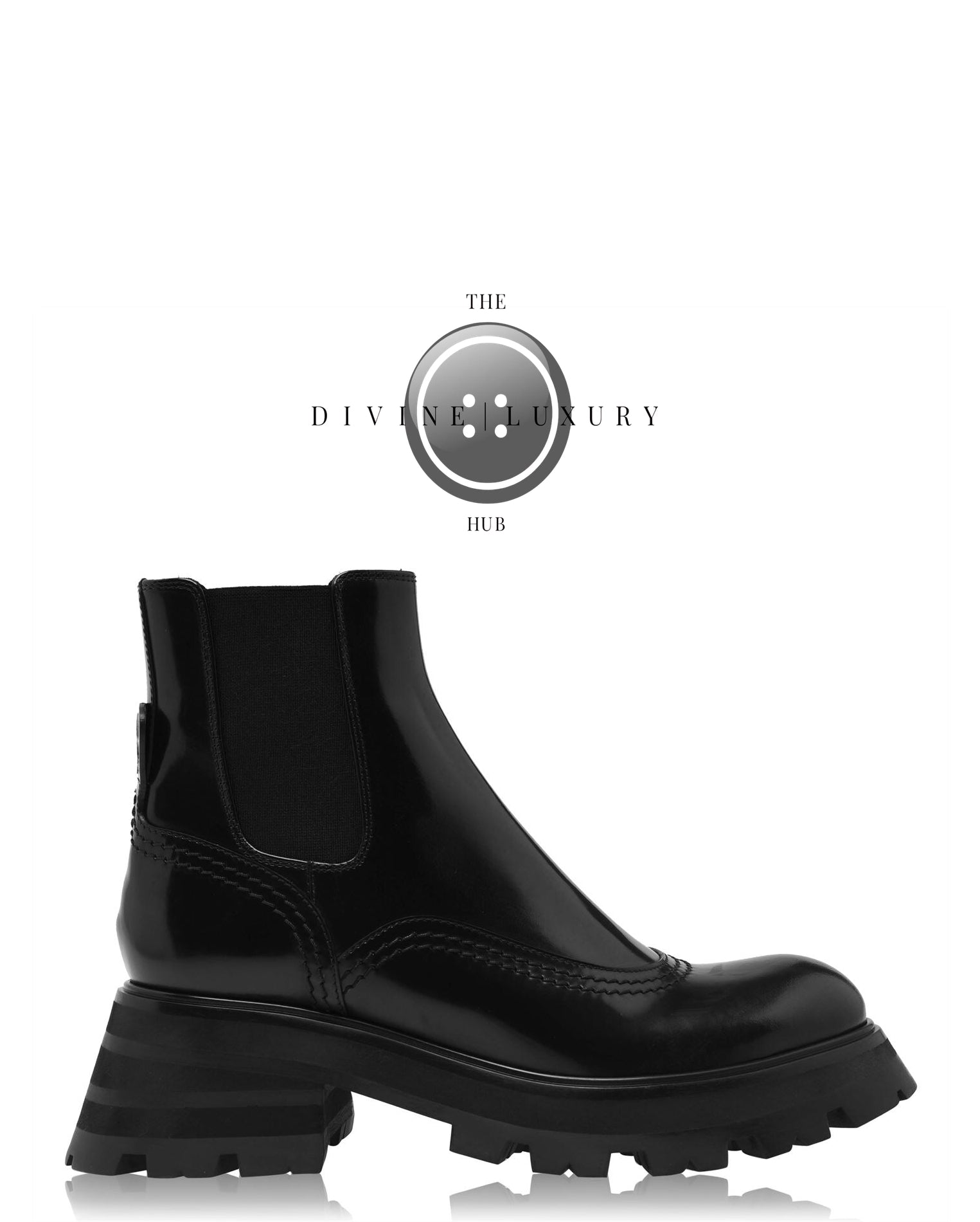 LUXURY HUB ALEXANDER MCQUEEN TREAD CHELSEA BOOTS