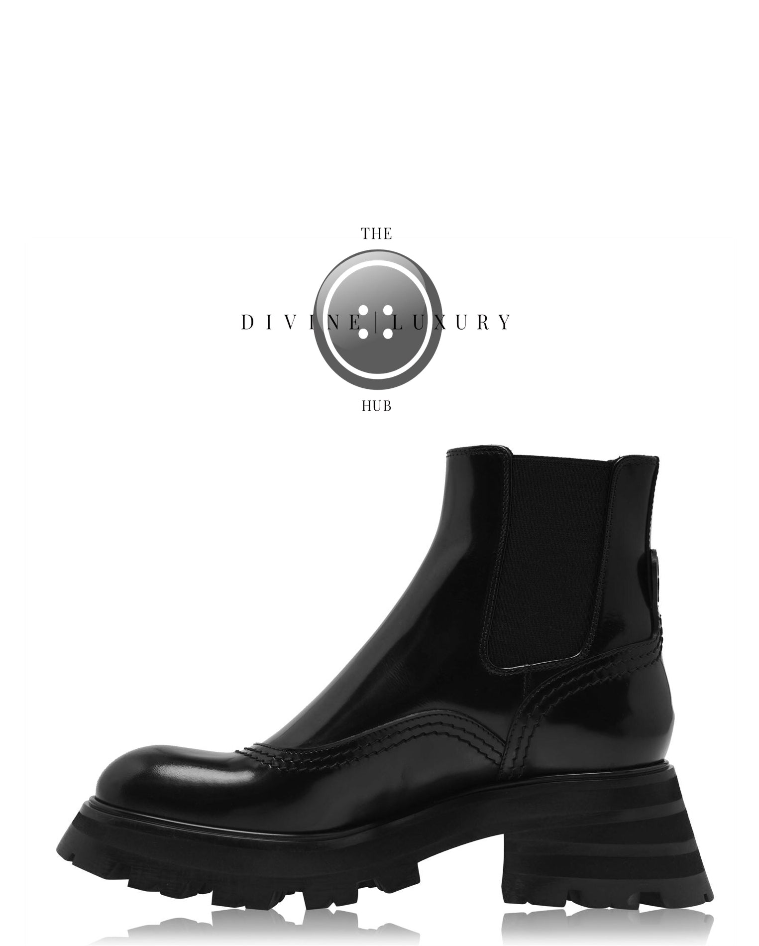 LUXURY HUB ALEXANDER MCQUEEN TREAD CHELSEA BOOTS