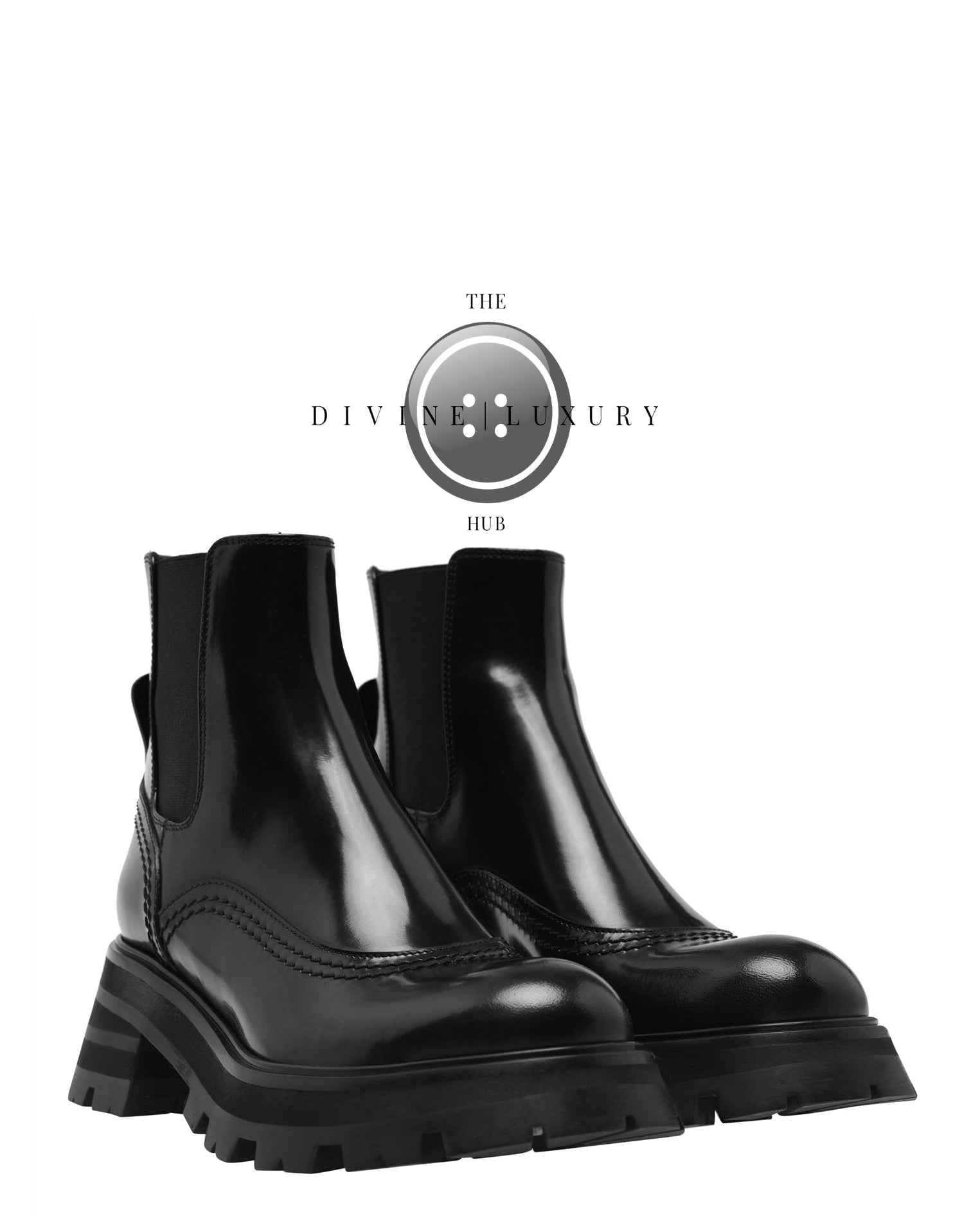 LUXURY HUB ALEXANDER MCQUEEN TREAD CHELSEA BOOTS