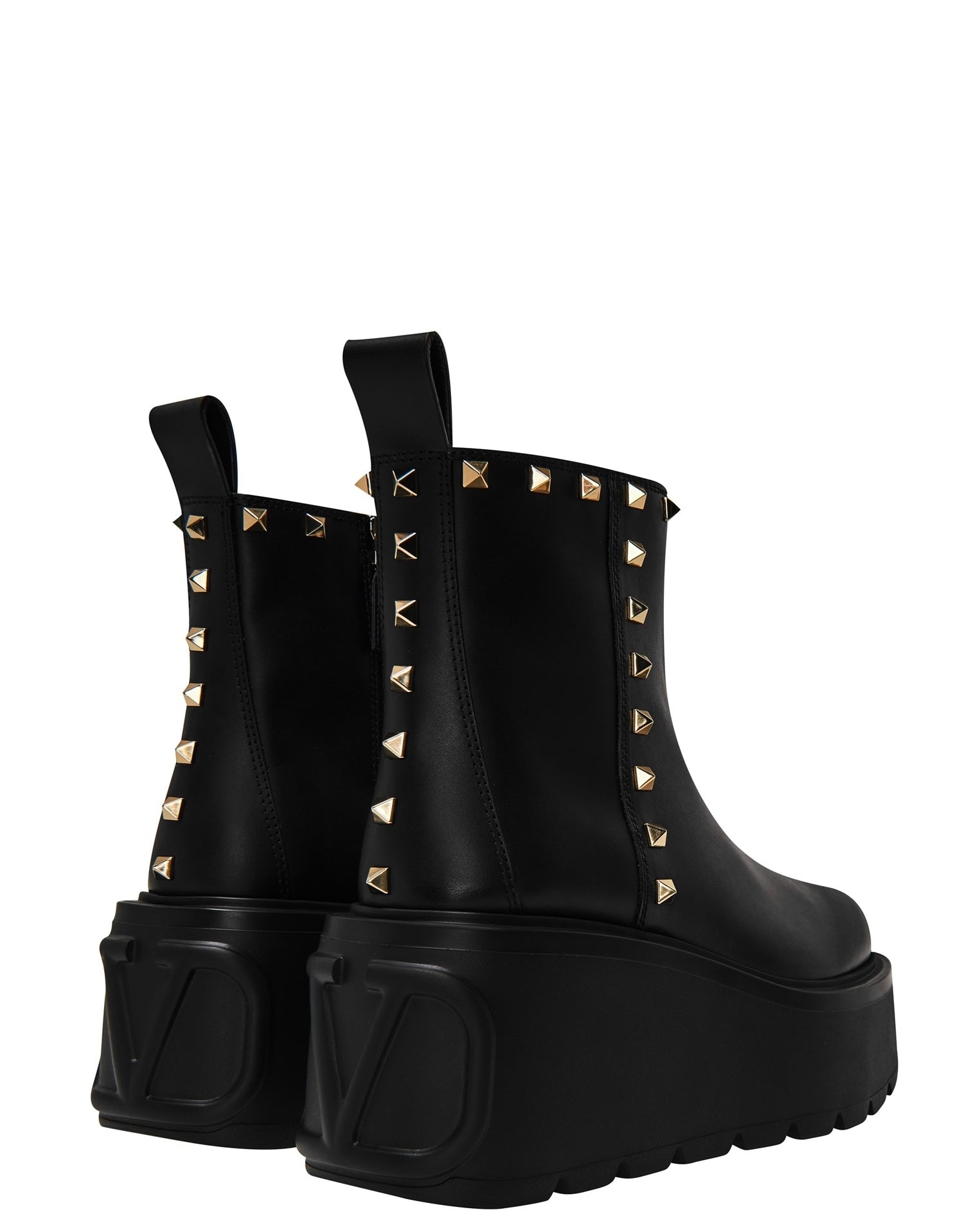 LUXURY HUB VALENTINO GARAVANI BEATLE STUD PLATFORM BOOTS