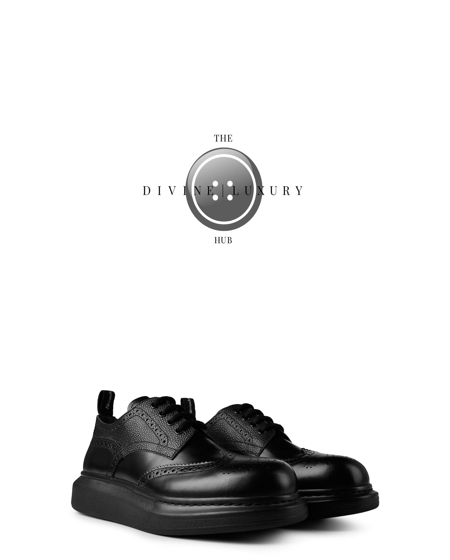 LUXURY HUB ALEXANDER MCQUEEN OVERSIZED BROGUES