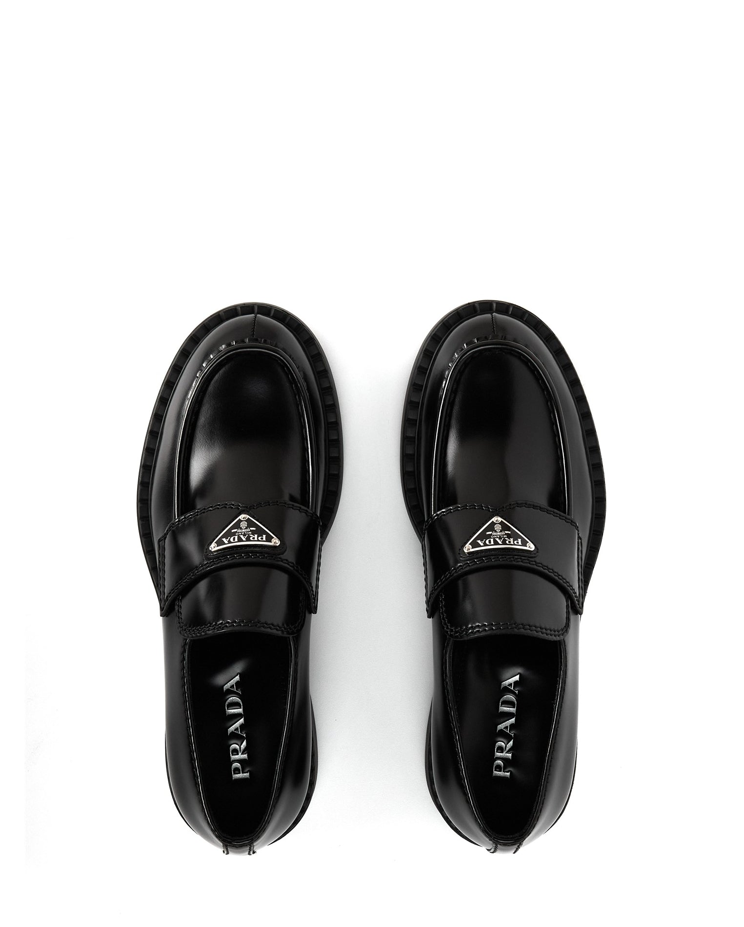 LUXURY HUB PRADA CHOCOLATE LOAFERS