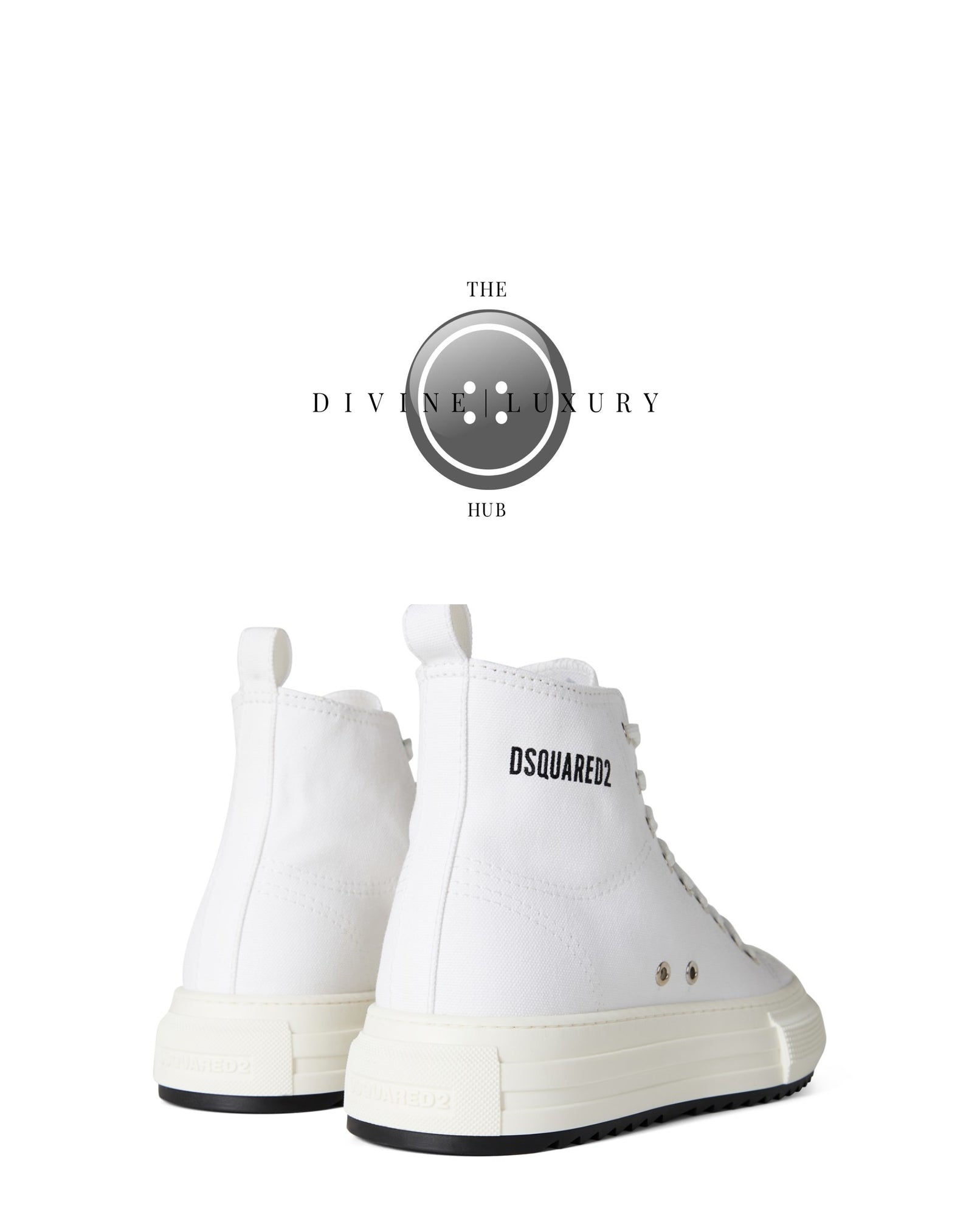 LUXURY HUB DSQUARED2 HIGH TOP TRAINERS