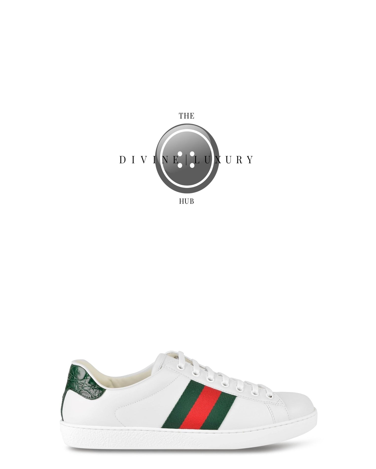 LUXURY HUB GUCCI ACE TRAINERS WITH WEB