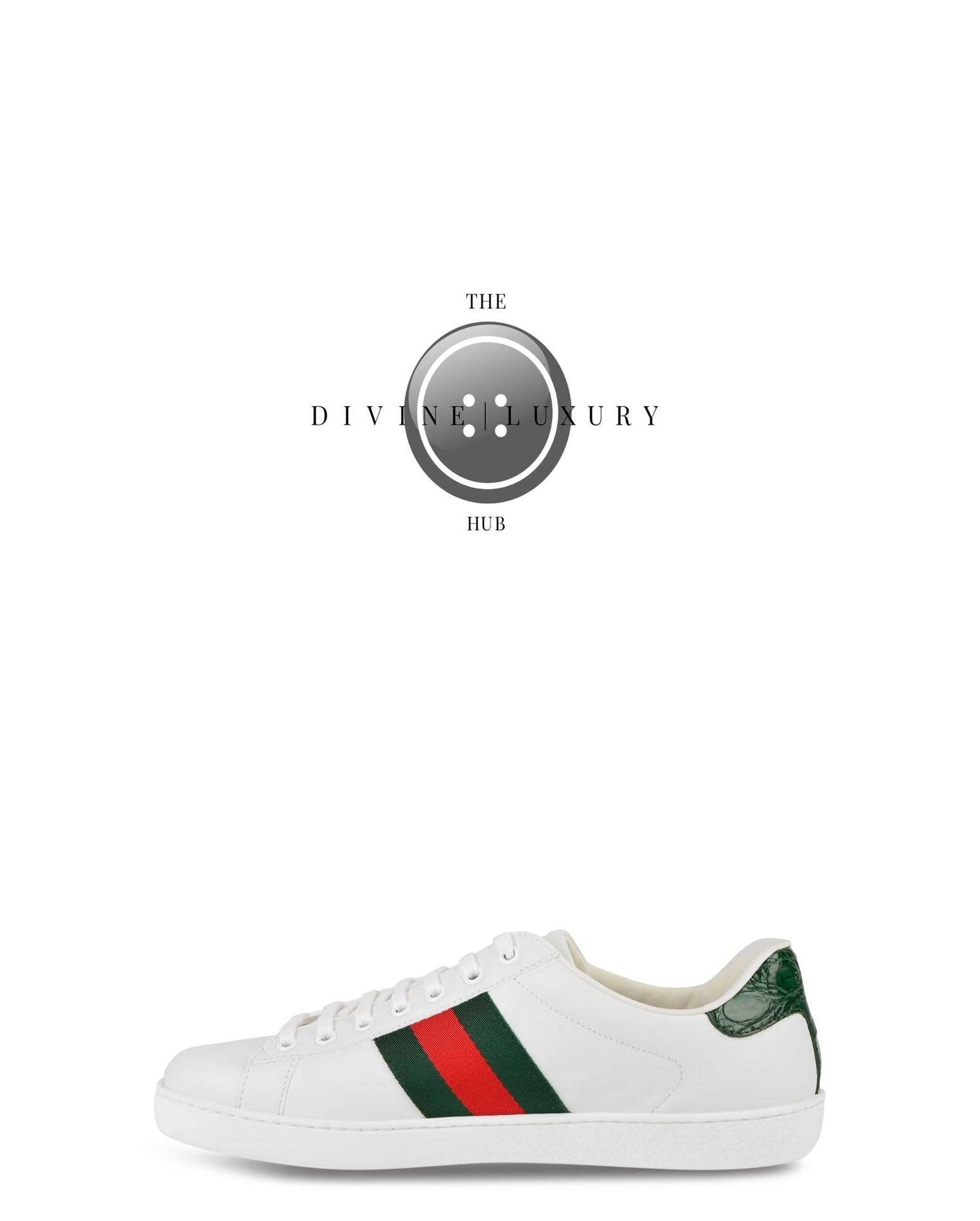 LUXURY HUB GUCCI ACE TRAINERS WITH WEB