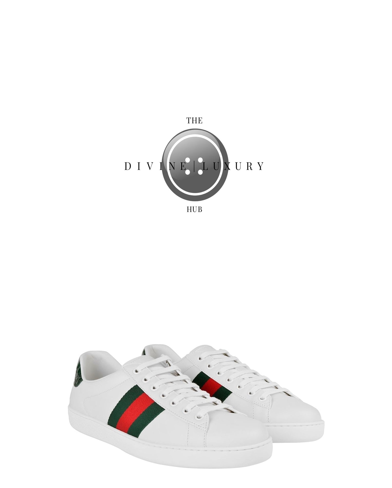 LUXURY HUB GUCCI ACE TRAINERS WITH WEB