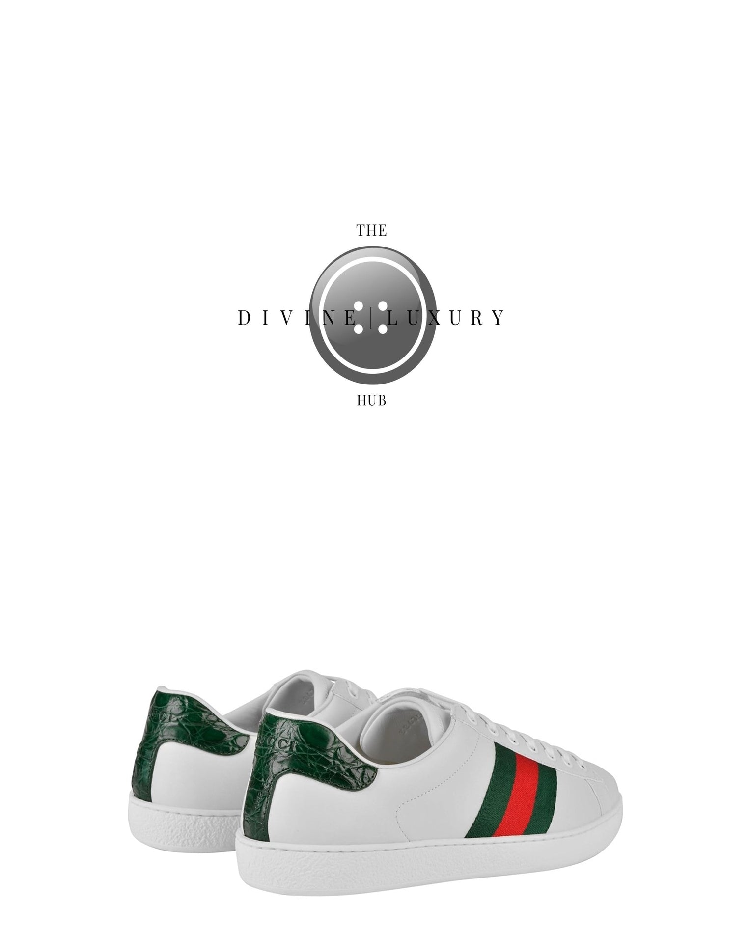 LUXURY HUB GUCCI ACE TRAINERS WITH WEB