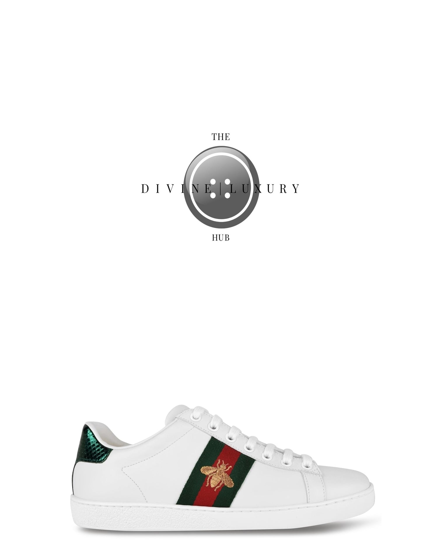 LUXURY HUB GUCCI ACE TRAINERS WITH BEE