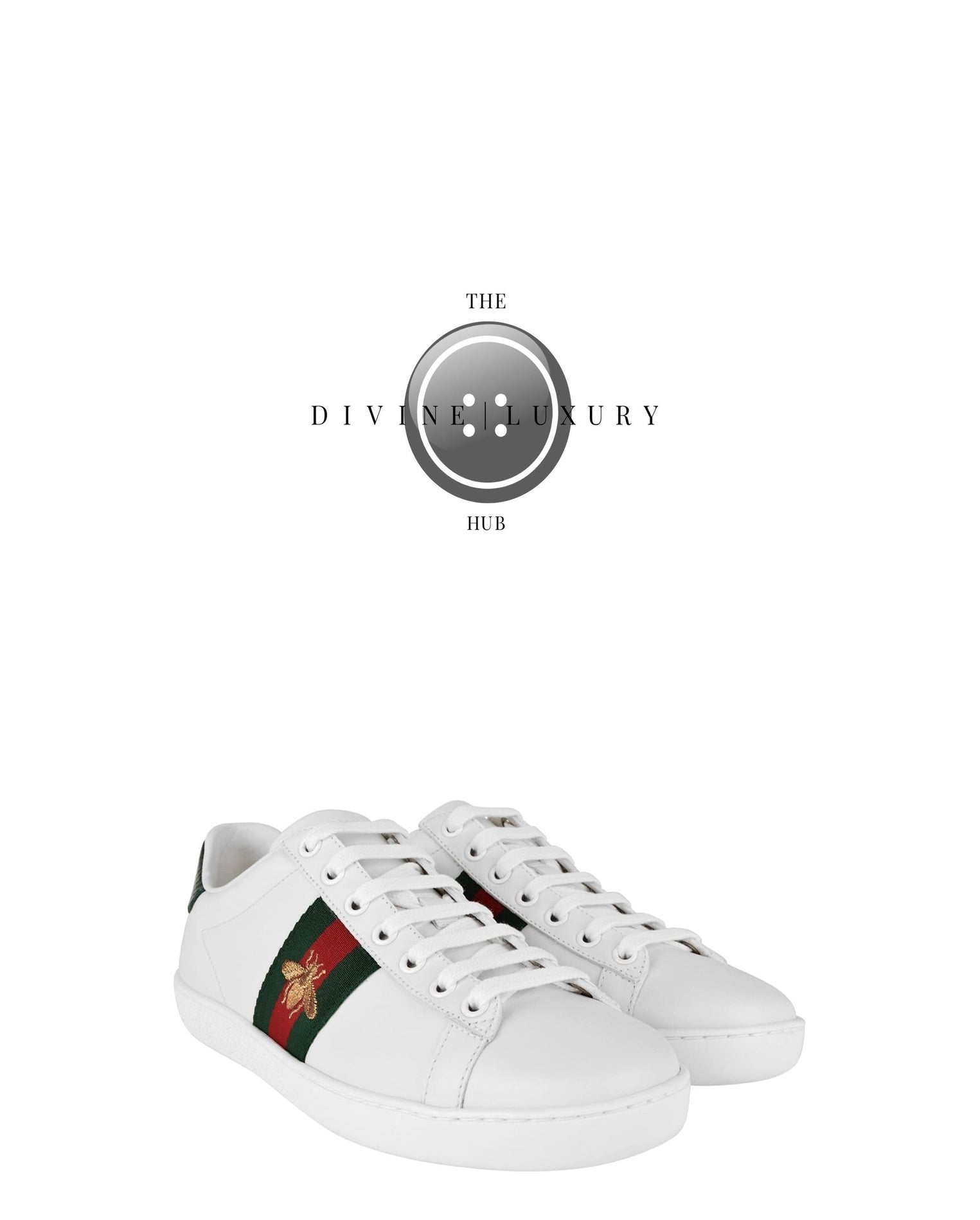 LUXURY HUB GUCCI ACE TRAINERS WITH BEE