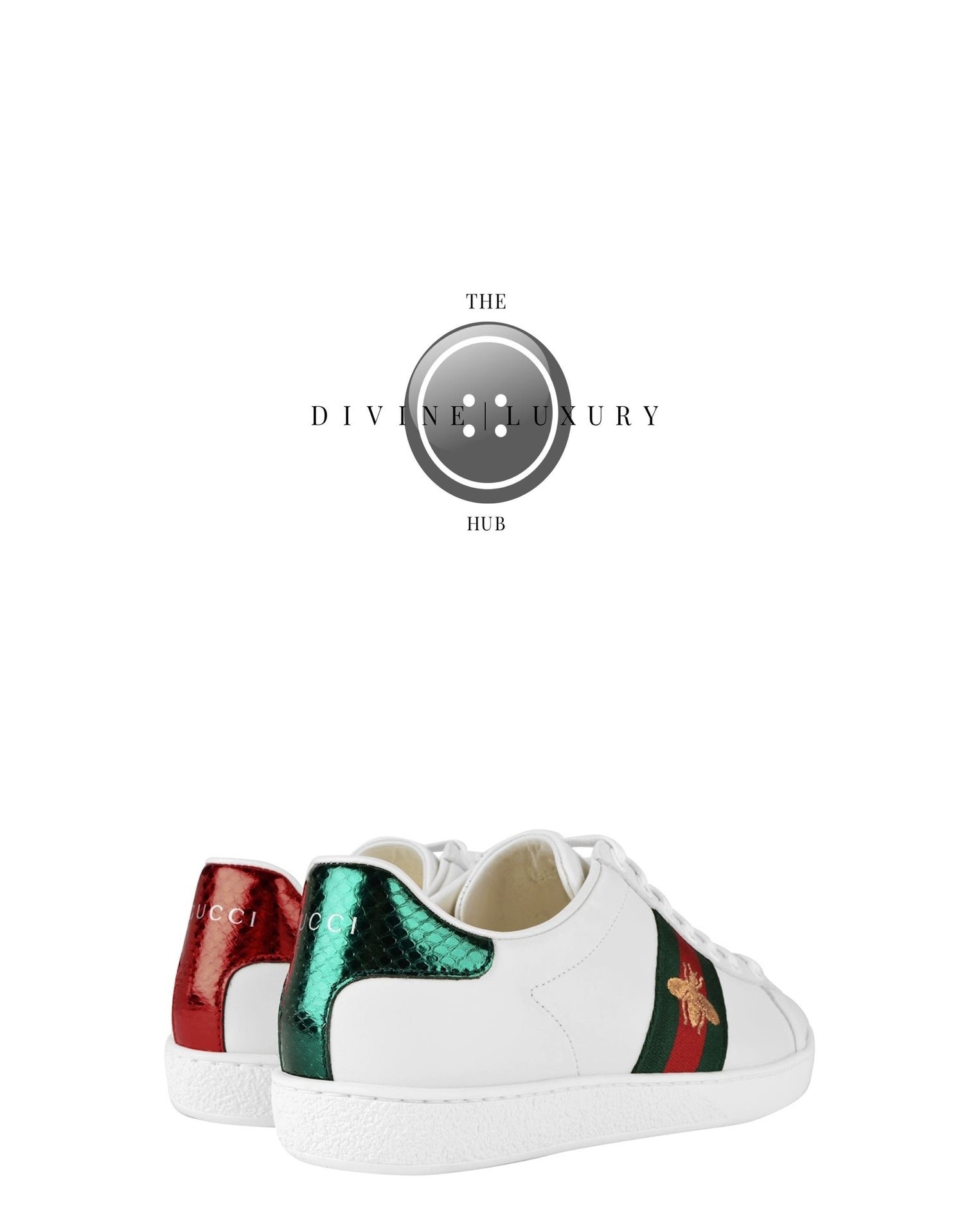 LUXURY HUB GUCCI ACE TRAINERS WITH BEE