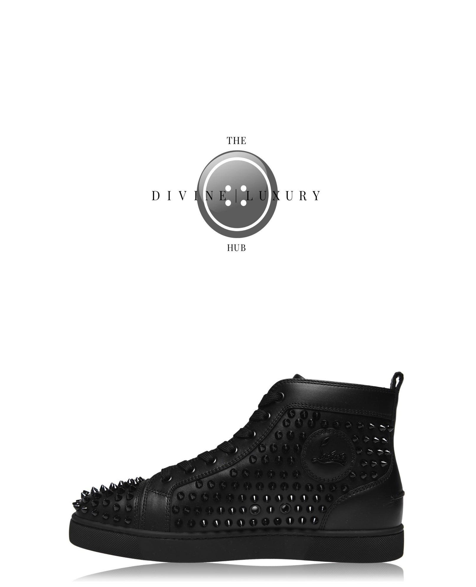 LUXURY HUB CHRISTIAN LOUBOUTIN LOU SPIKE HIGH TOPS