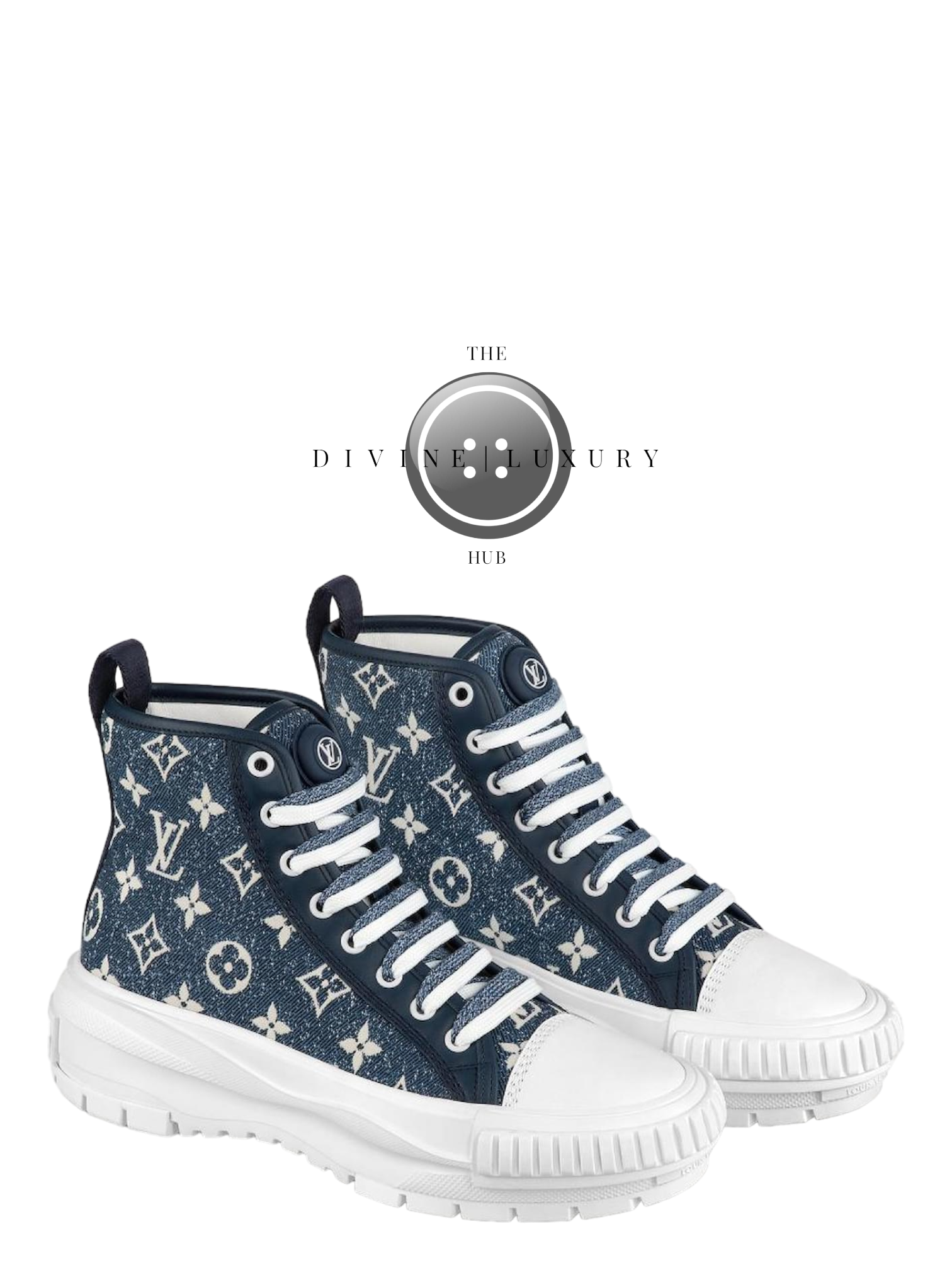 LUXURY HUB LOUIS VUITTON HIGH TOP SQAUD TRAINERS
