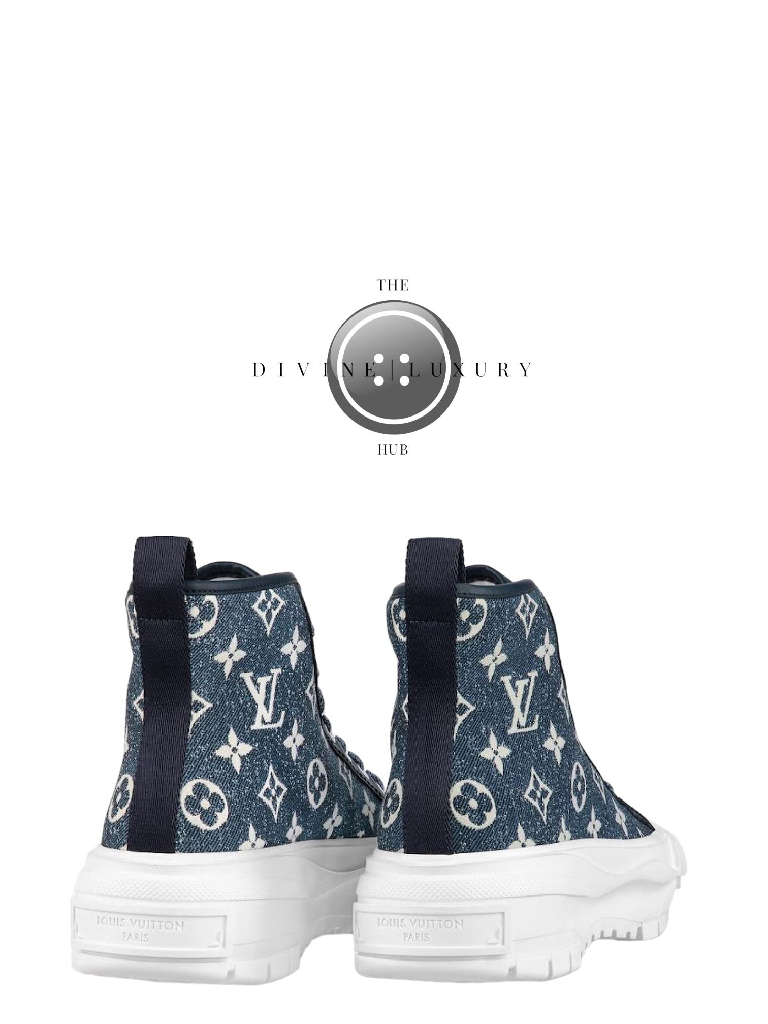 LUXURY HUB LOUIS VUITTON HIGH TOP SQAUD TRAINERS