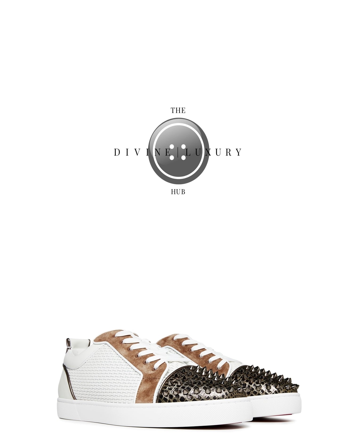 LUXURY HUB CHRISTIAN LOUBOUTIN LOUIS SPIKES SNEAKERS