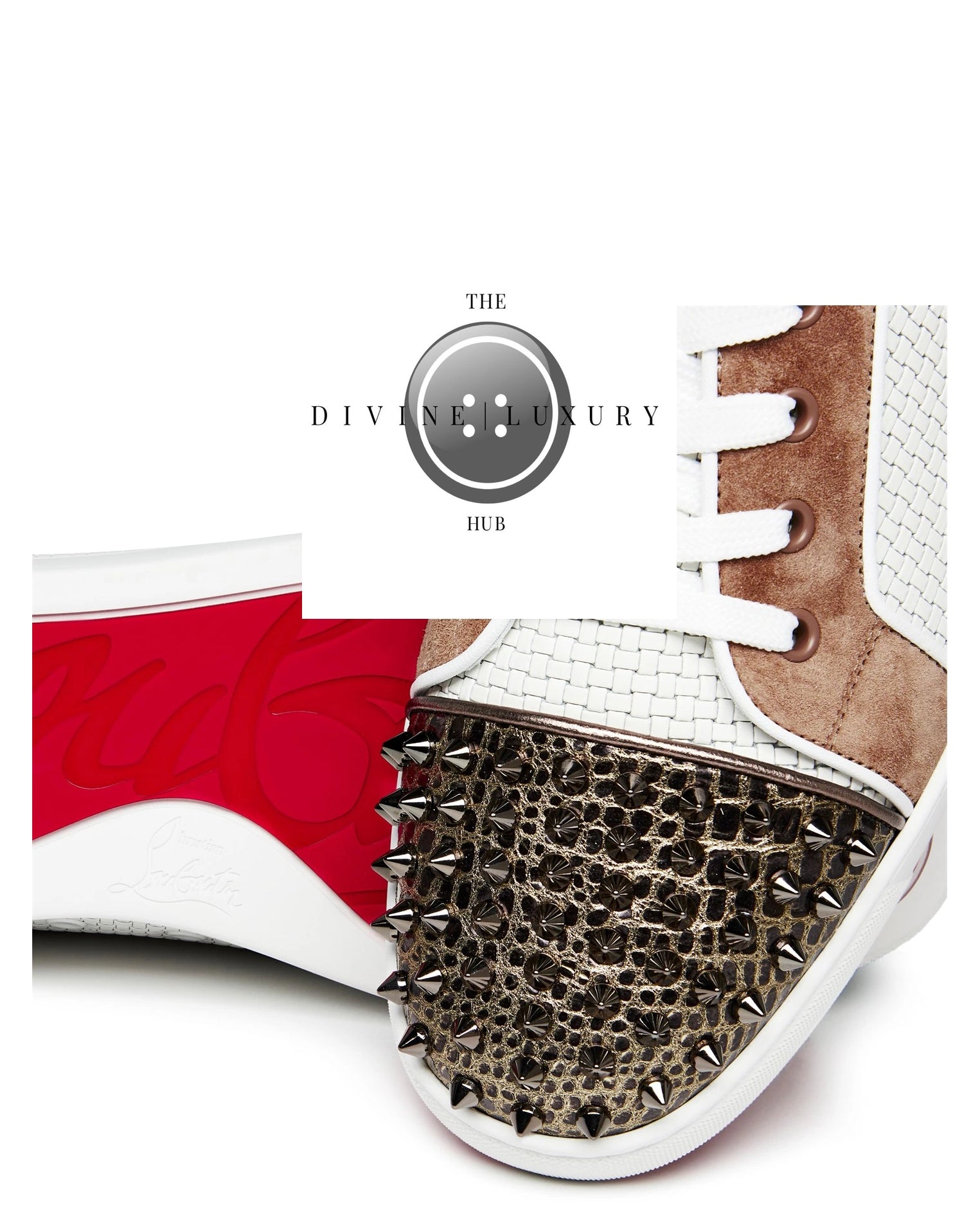 LUXURY HUB CHRISTIAN LOUBOUTIN LOUIS SPIKES SNEAKERS