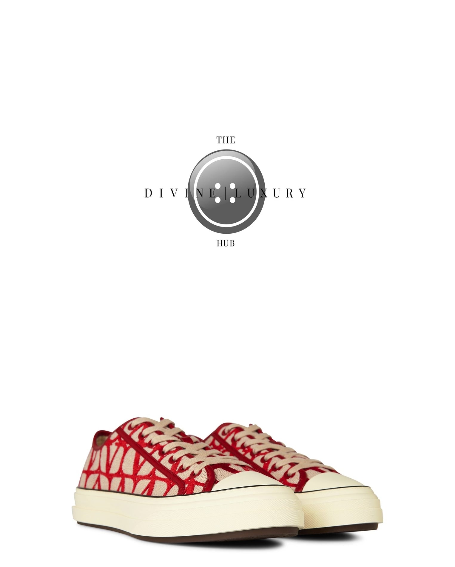 LUXURY HUB VALENTINO GARAVANI ICONOGRAPHIE LOW TOP TRAINERS