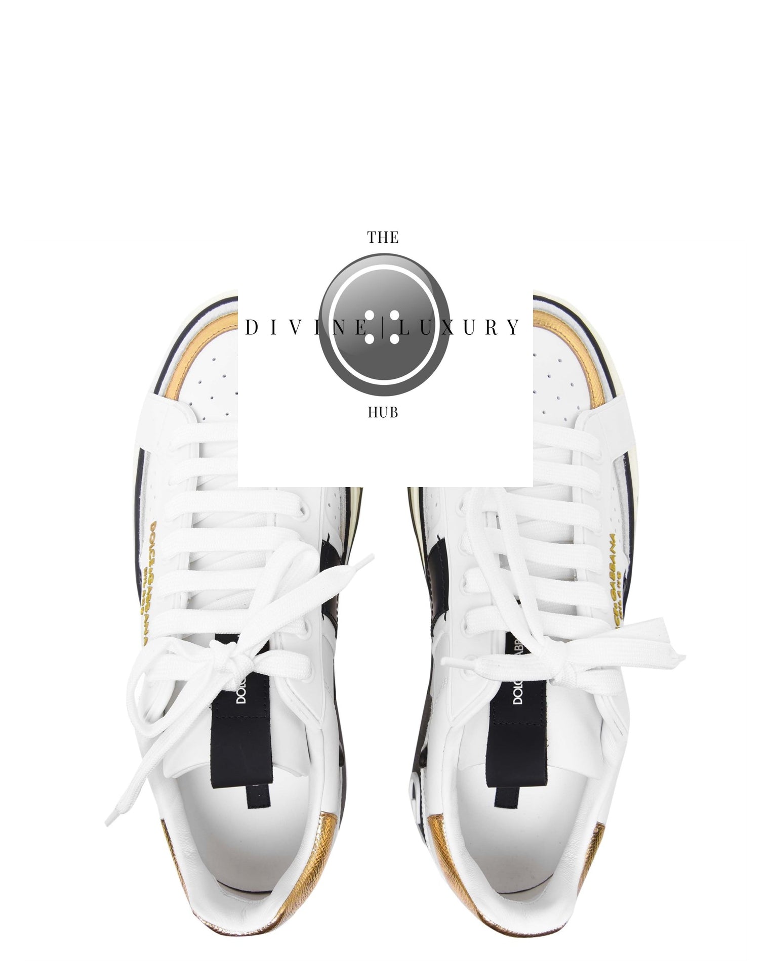 LUXURY HUB DOLCE AND GABBANA CALFSKIN 2.ZERO CUSTOM SNEAKERS WITH CONTRASTING DETAILS