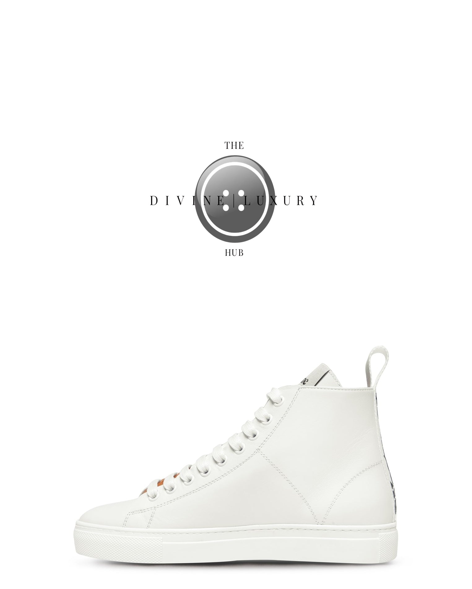 LUXURY HUB VIVIENNE WESTWOOD LEATHER HIGH TOPS