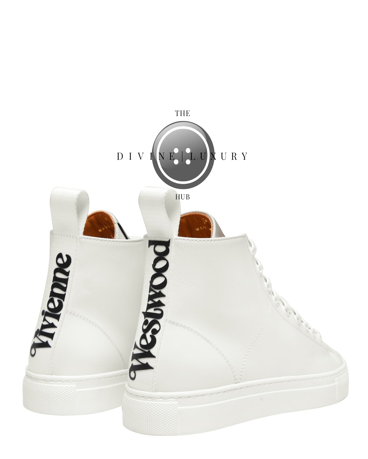 LUXURY HUB VIVIENNE WESTWOOD LEATHER HIGH TOPS