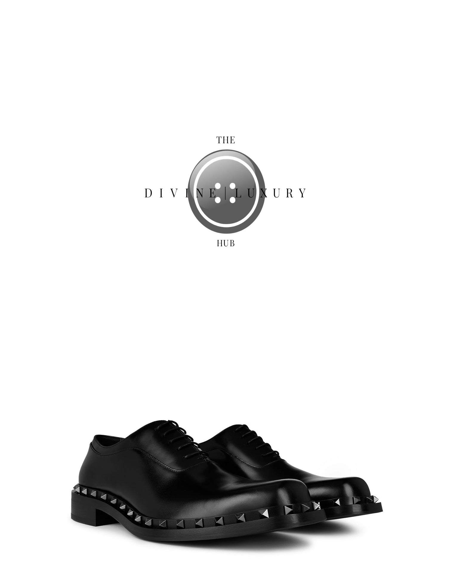 LUXURY HUB VALENTINO GARAVANI VALENTINO DERBY ROCKSTUD SHOES