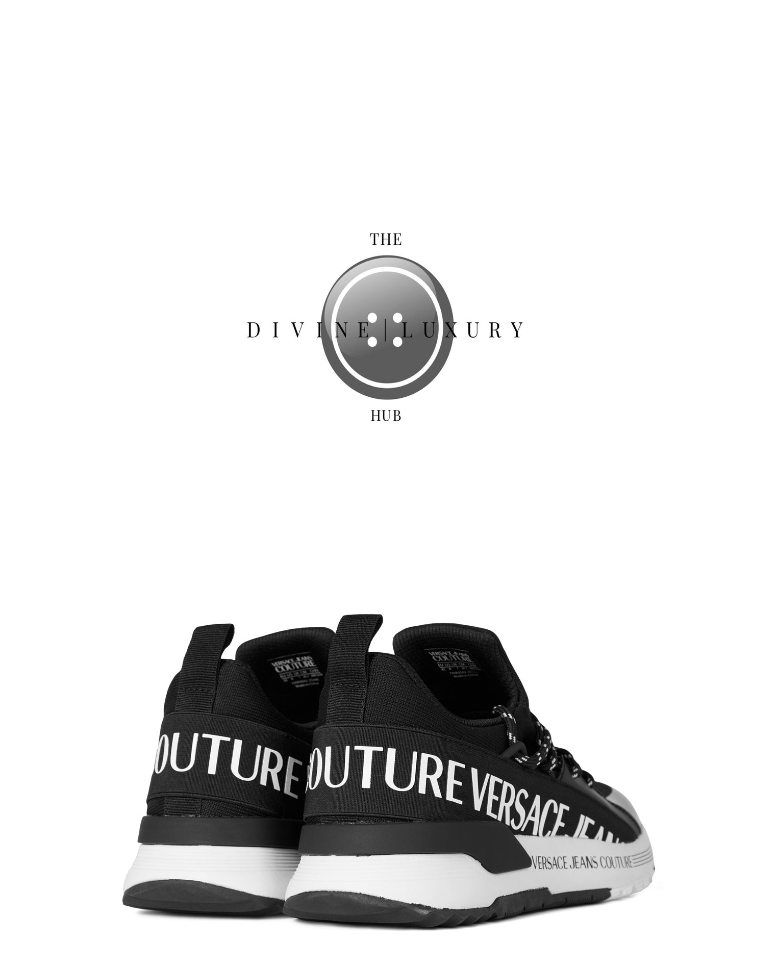 LUXURY HUB VERSACE JEANS COUTURE DYNAMIC LOGO TRAINERS