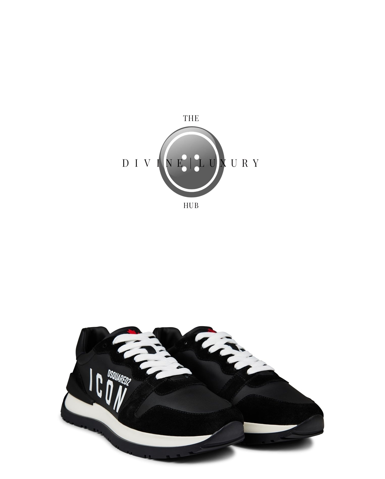 LUXURY HUB DSQUARED2 ICON RUNNER TRAINERS