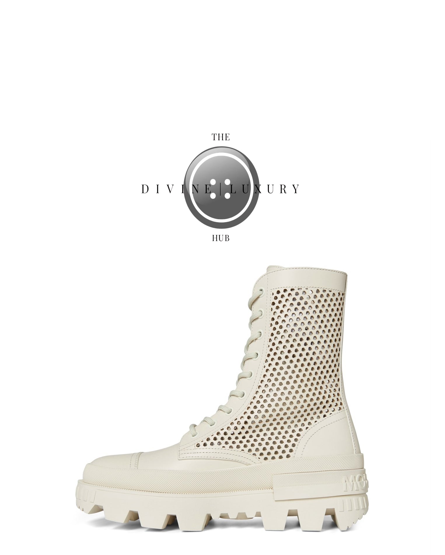 LUXURY HUB MONCLER CARINNE LACE UP BOOTS