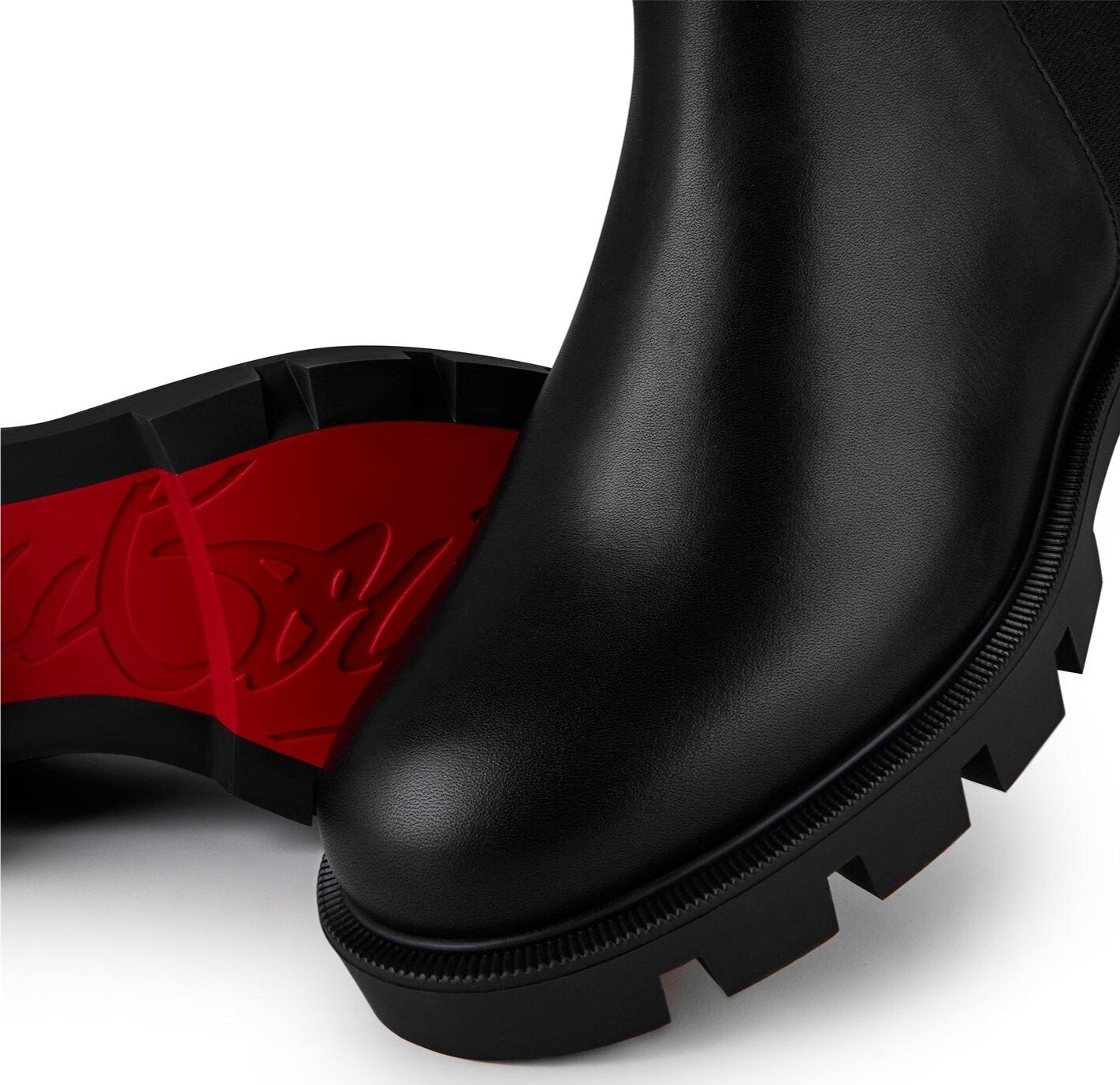 LUXURY HUB CHRISTIAN LOUBOUTIN CL CHELSEA ANKLE BOOTS