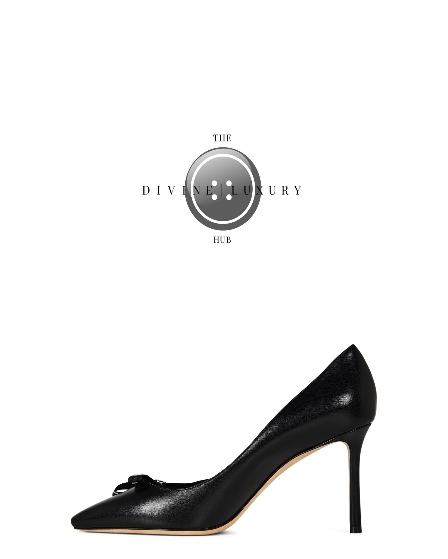 LUXURY HUB JIMMY CHOO ROMY BOW PUMPS