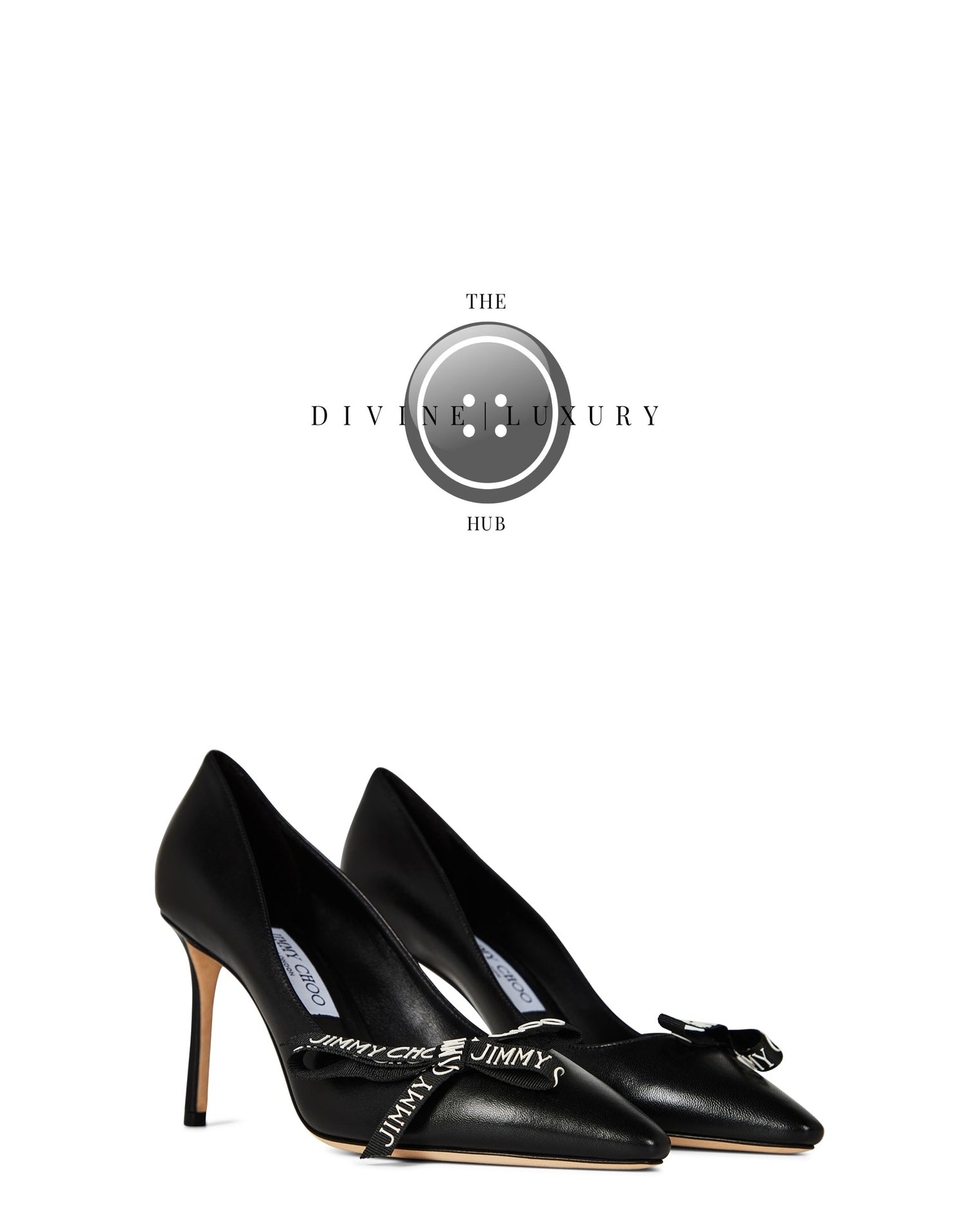 LUXURY HUB JIMMY CHOO ROMY BOW PUMPS