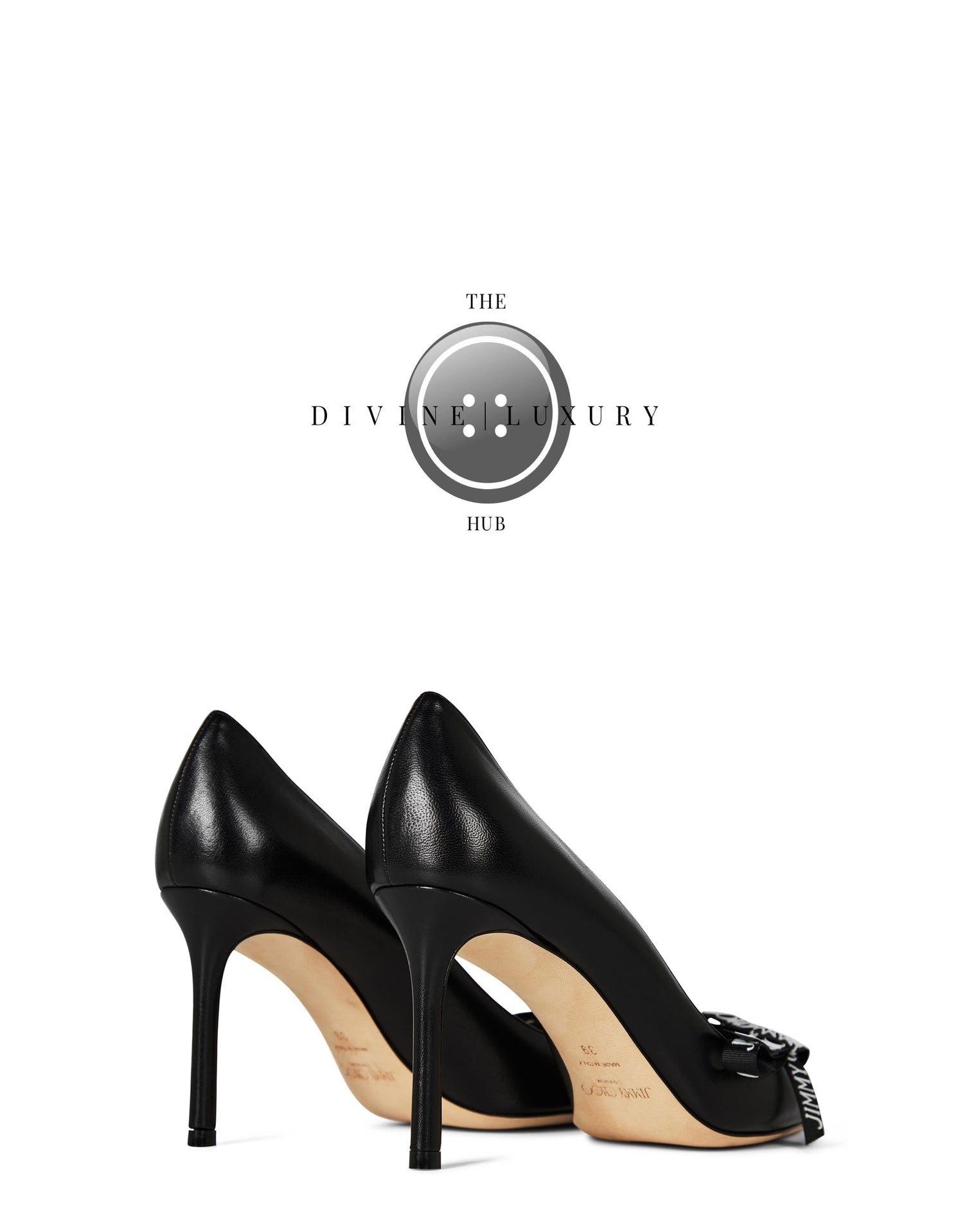 LUXURY HUB JIMMY CHOO ROMY BOW PUMPS