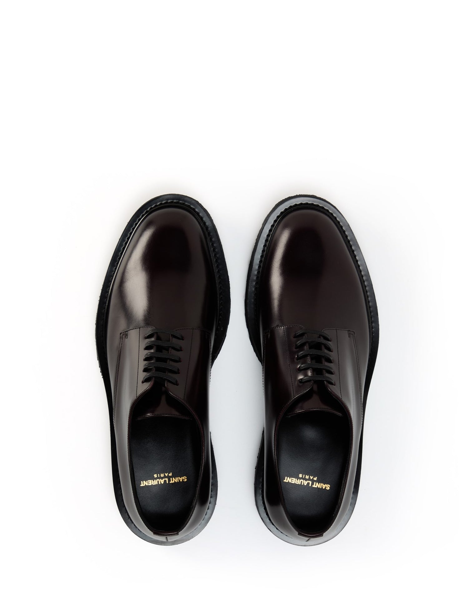 LUXURY HUB SAINT LAURENT SAINT ARMY DERBY SHOES