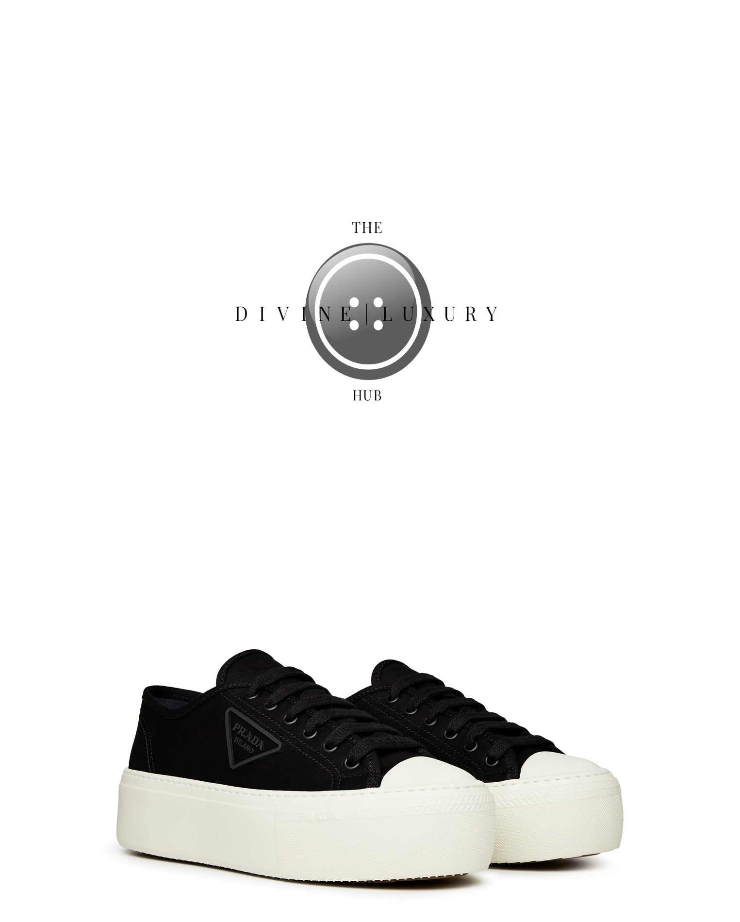 LUXURY HUB PRADA PLATFORM FABRIC SNEAKERS