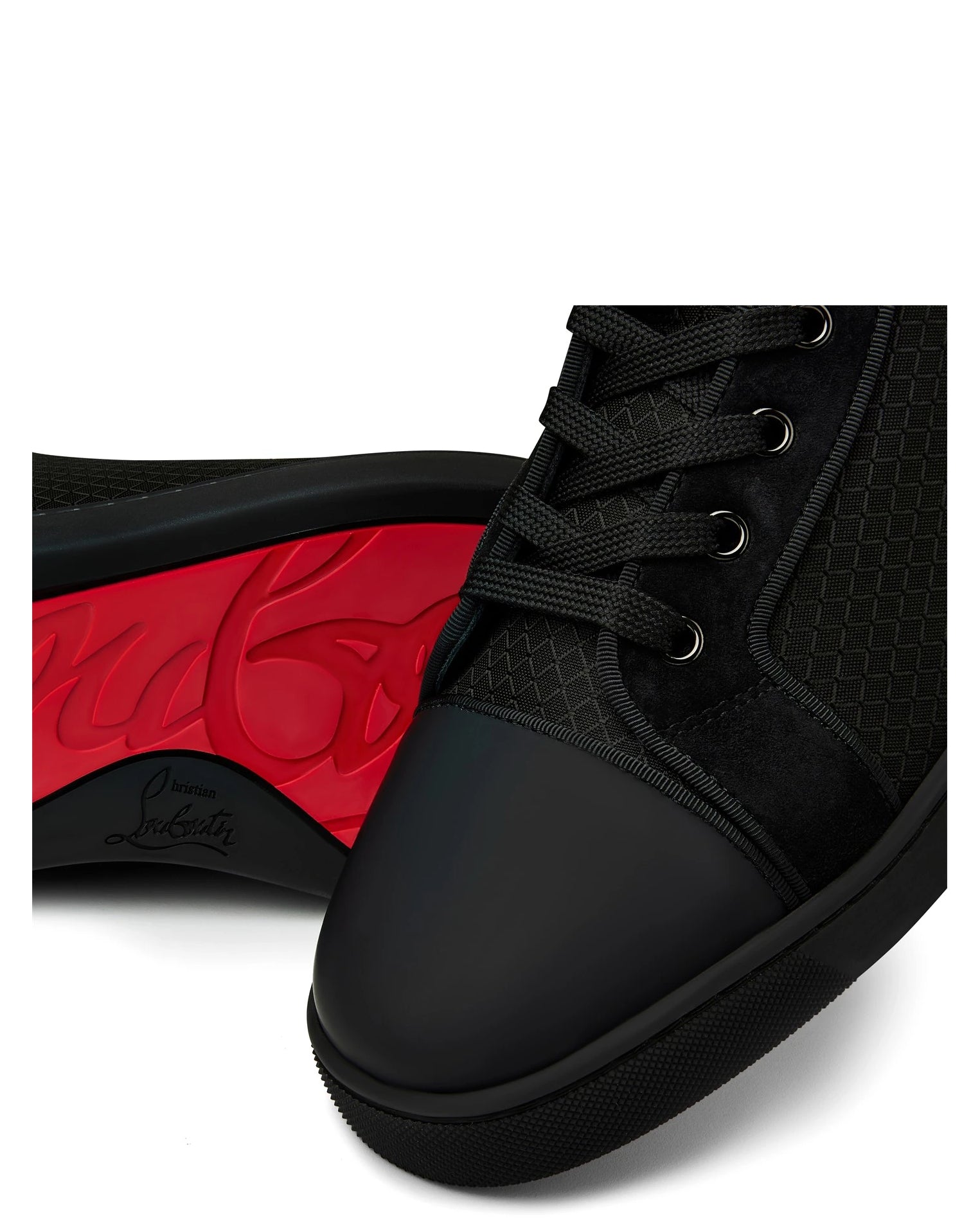 LUXURY HUB CHRISTIAN LOUBOUTIN LOUIS HIGH-TOP SNEAKERS