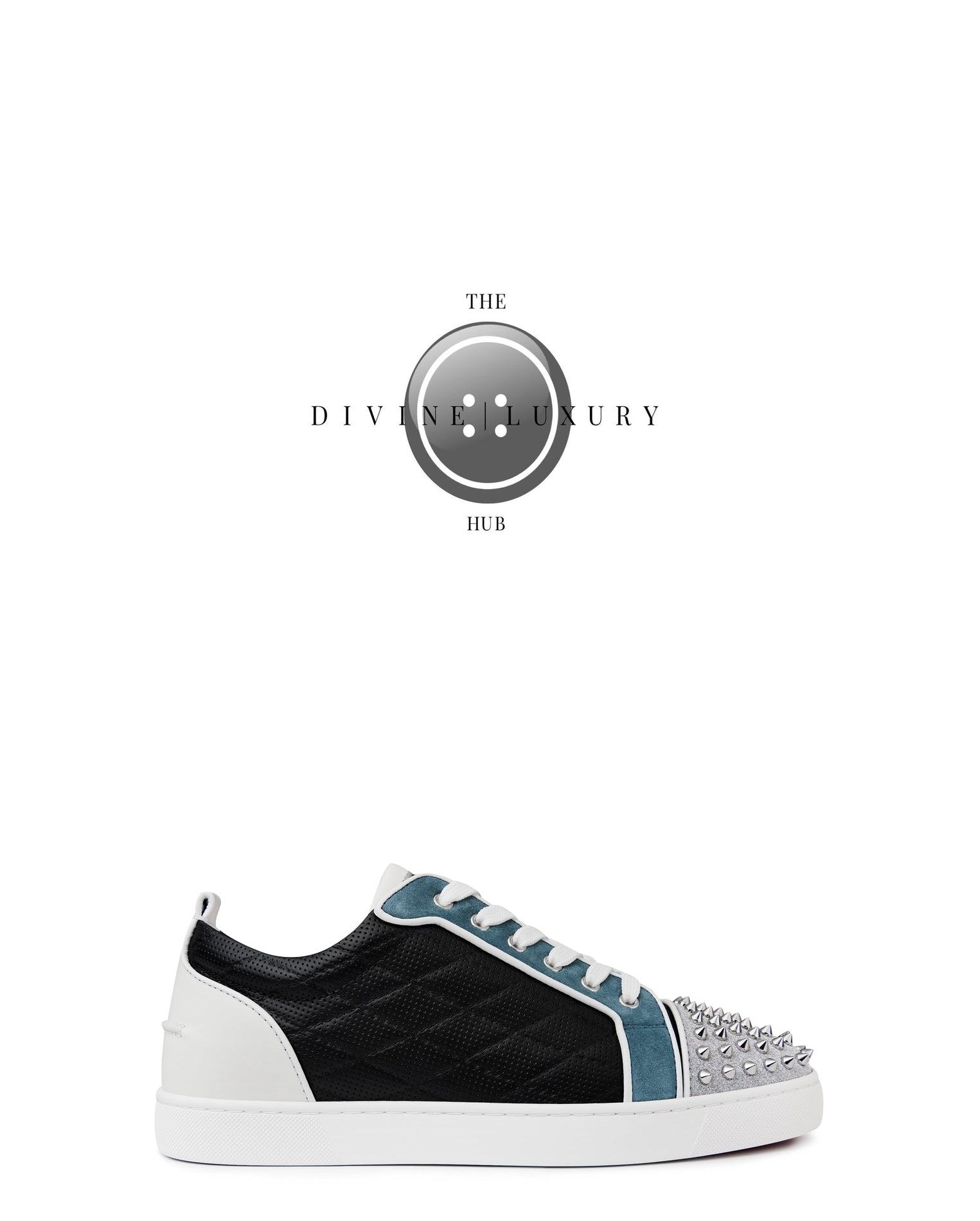 LUXURY HUB CHRISTIAN LOUBOUTIN LOUIS JUNIOR SPIKES TRAINERS