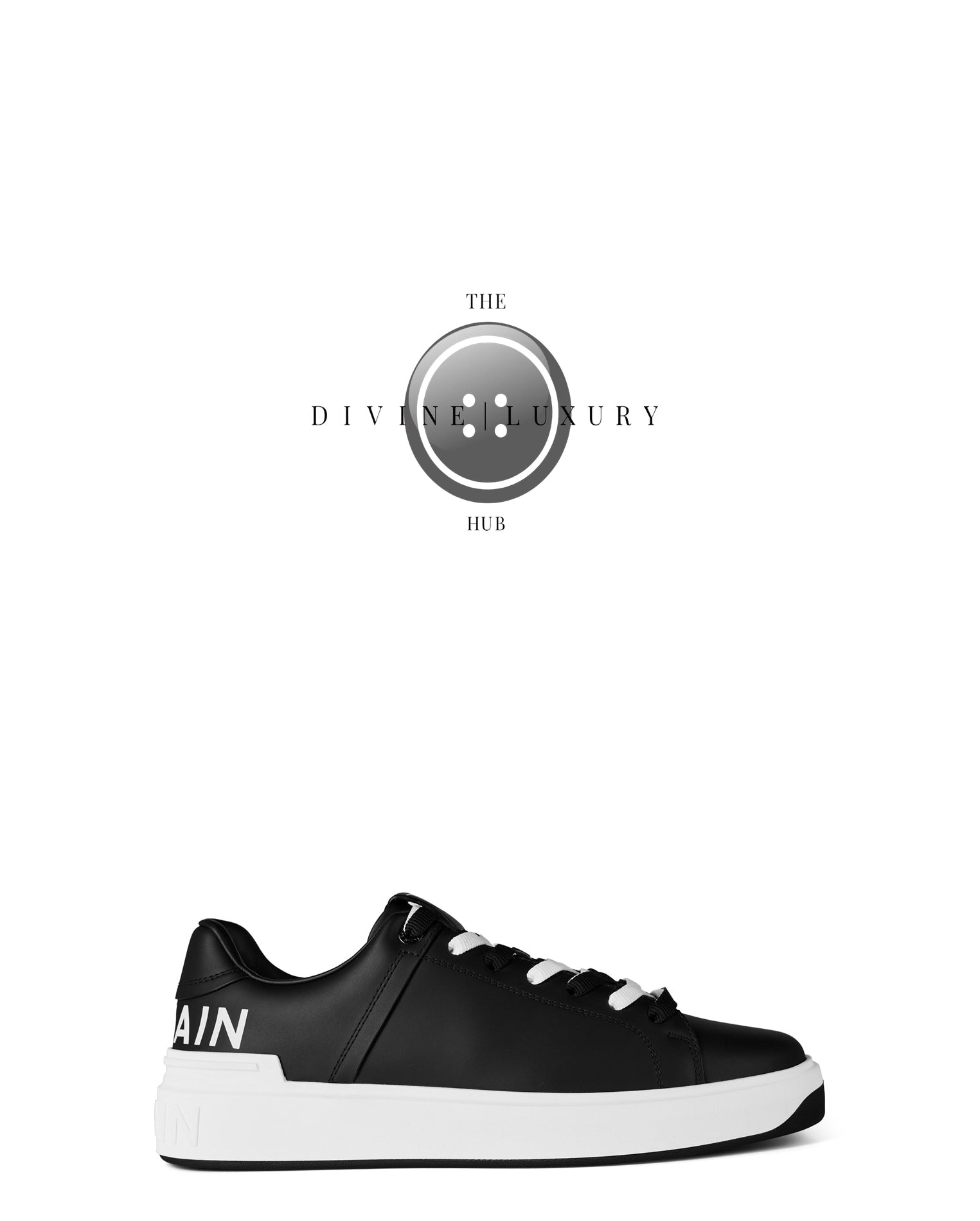 LUXURY HUB BALMAIN B COURT LOW TRAINERS