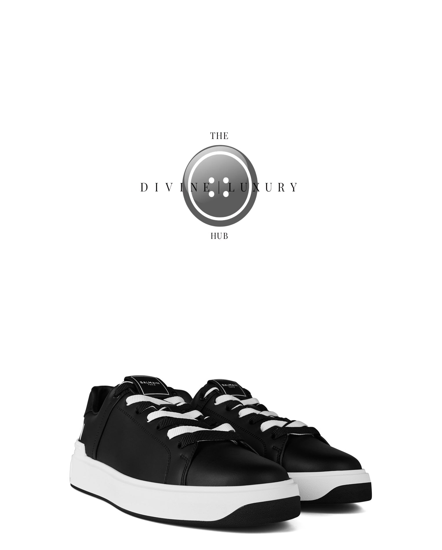 LUXURY HUB BALMAIN B COURT LOW TRAINERS