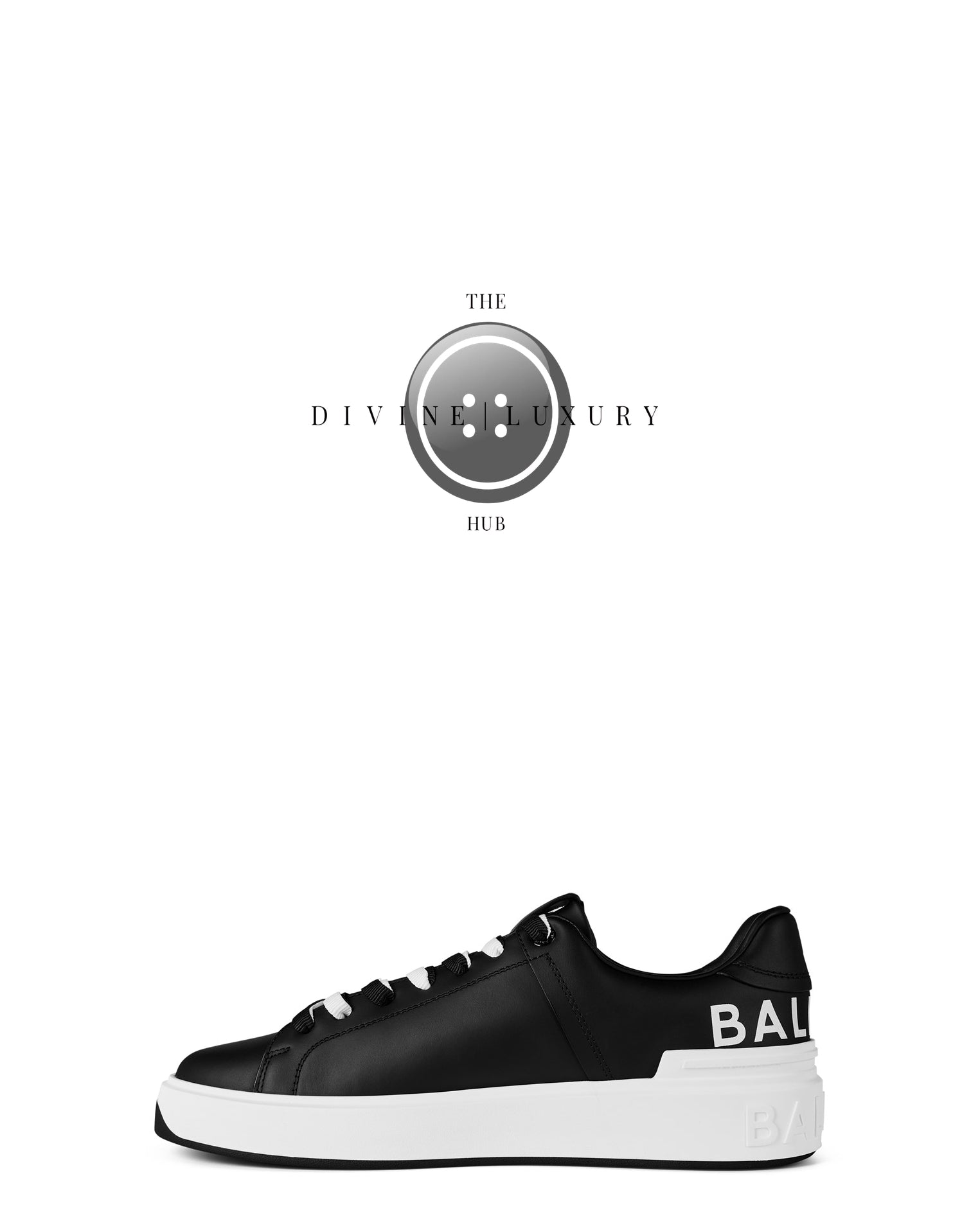 LUXURY HUB BALMAIN B COURT LOW TRAINERS