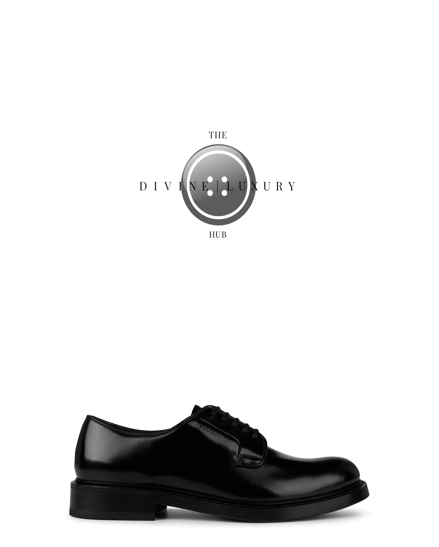 LUXURY HUB PRADA LEATHER DERBY SHOES