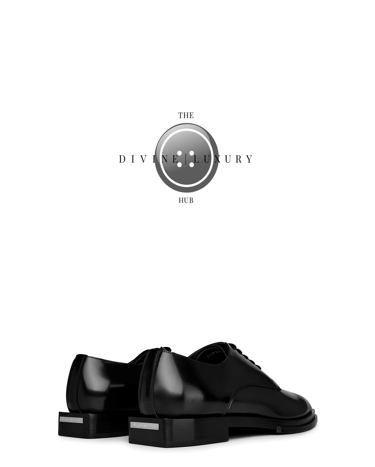 LUXURY HUB ALEXANDER MCQUEEN LEATHER DERBY SHOES