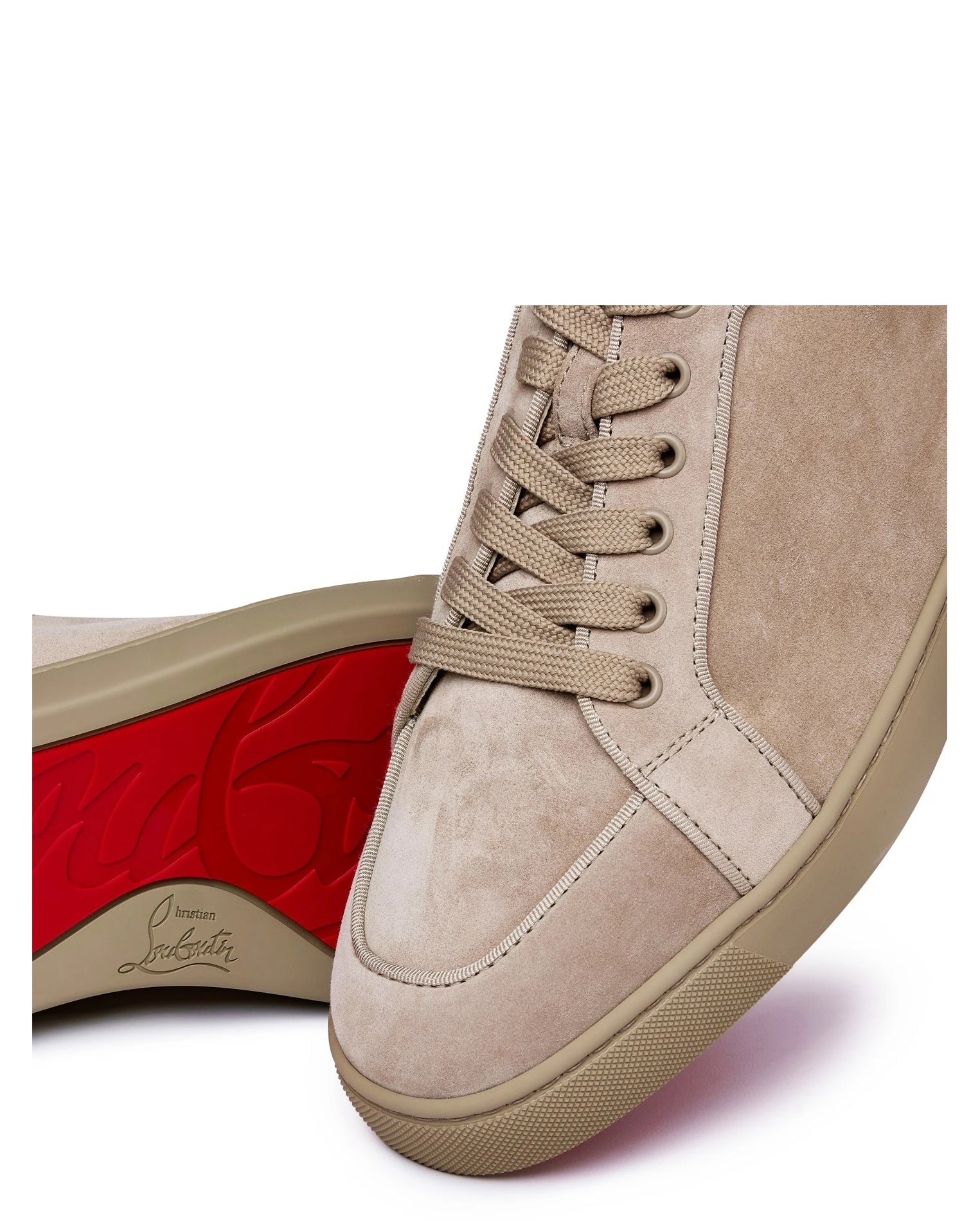 LUXURY HUB CHRISTIAN LOUBOUTIN RANTULOW SUEDE TRAINERS